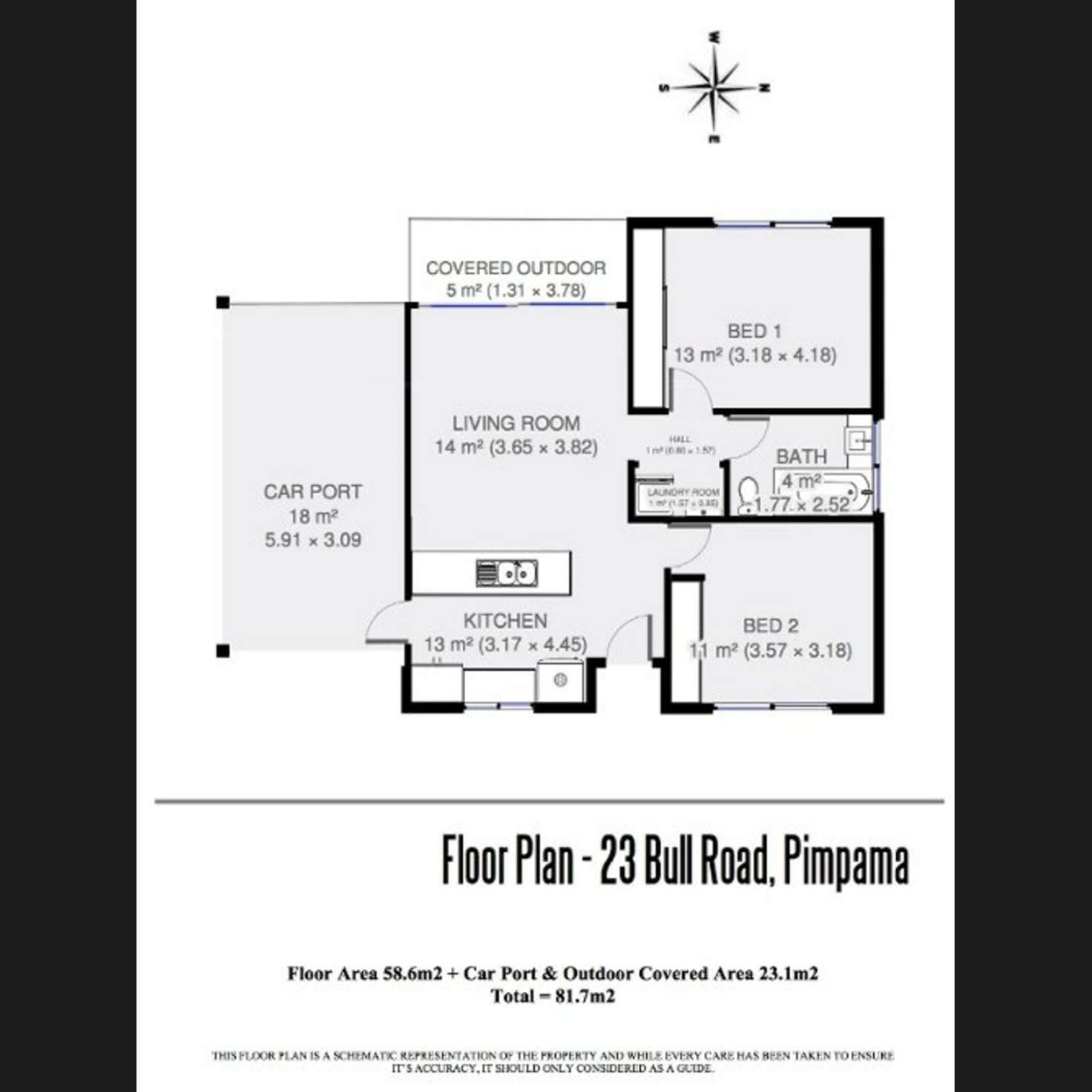 Floorplan of Homely house listing, 23 Bull Road, Pimpama QLD 4209
