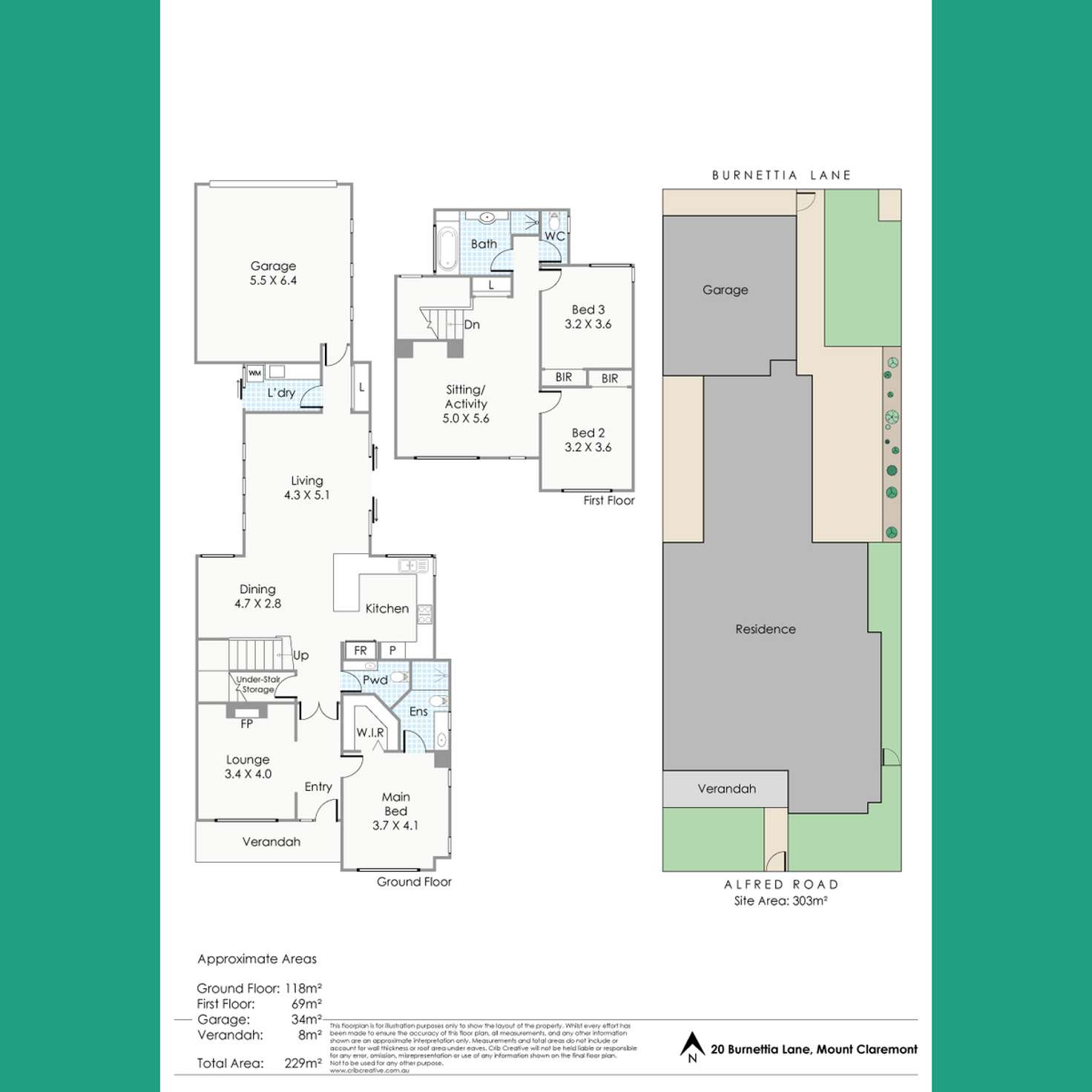 Floorplan of Homely house listing, 20 Burnettia Lane, Mount Claremont WA 6010