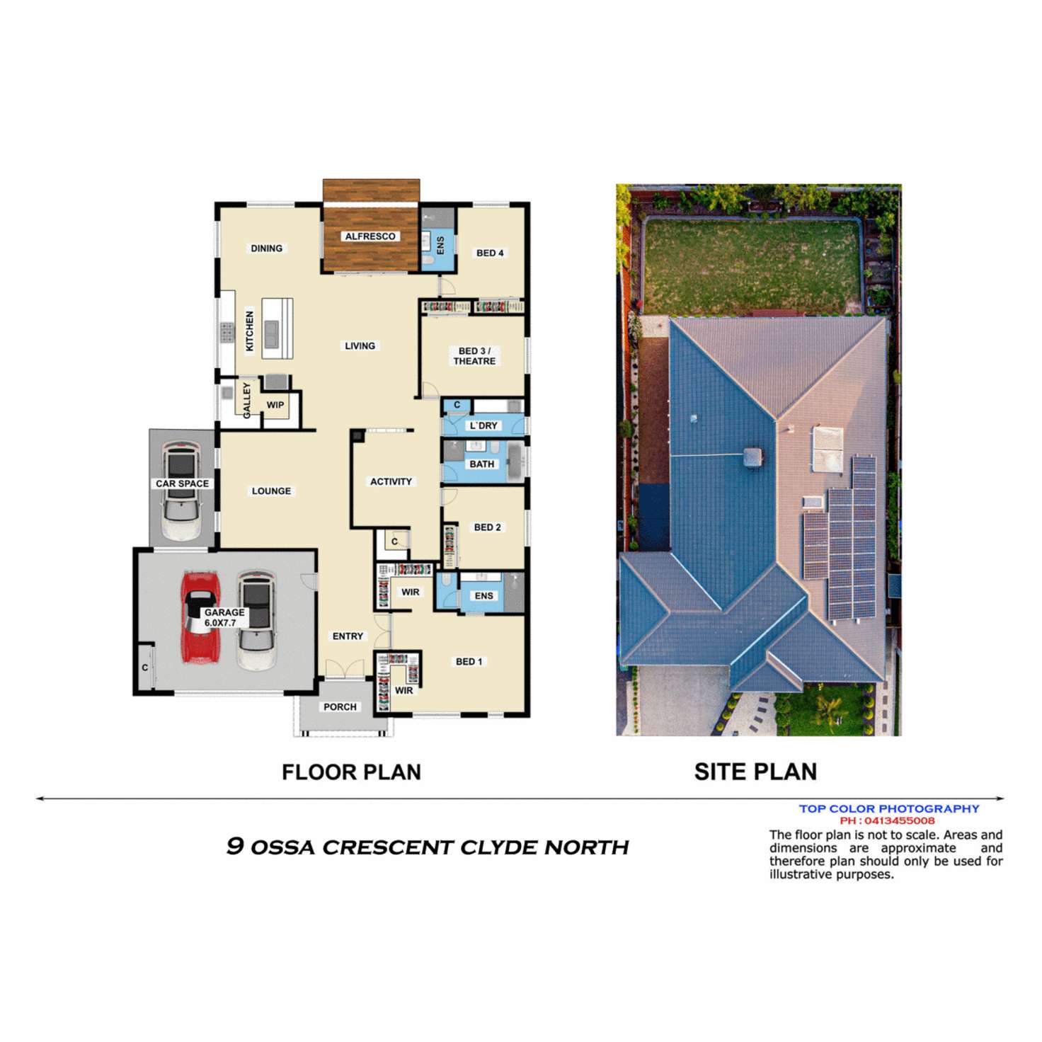 Floorplan of Homely house listing, 9 Ossa Crescent, Clyde VIC 3978