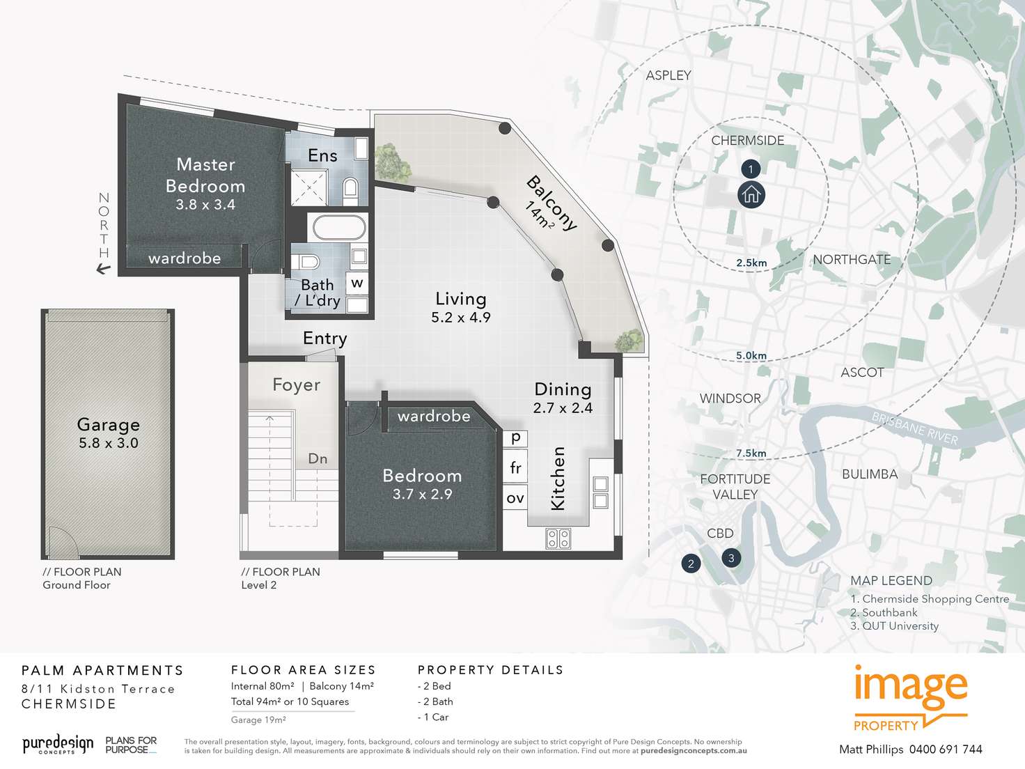 Floorplan of Homely unit listing, 8/11 Kidston Terrace, Chermside QLD 4032