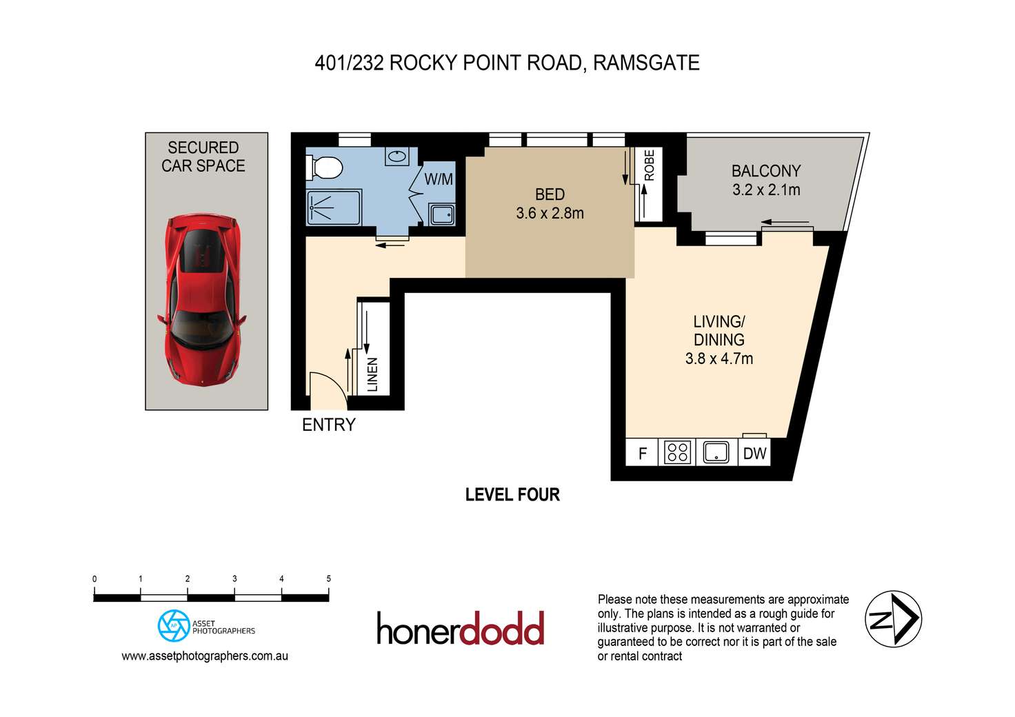 Floorplan of Homely apartment listing, 401/232-234 Rocky Point Road, Ramsgate NSW 2217