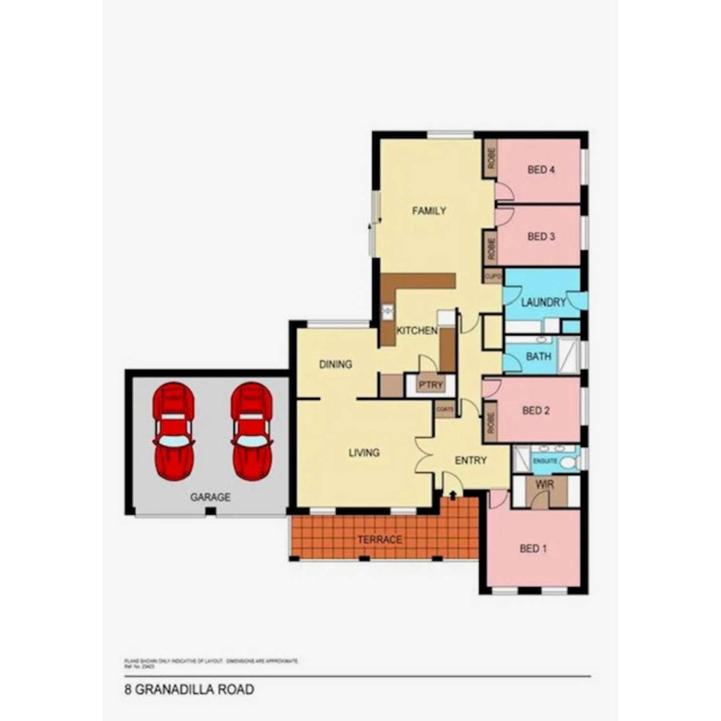 Floorplan of Homely house listing, 8 Granadilla Street, Duncraig WA 6023