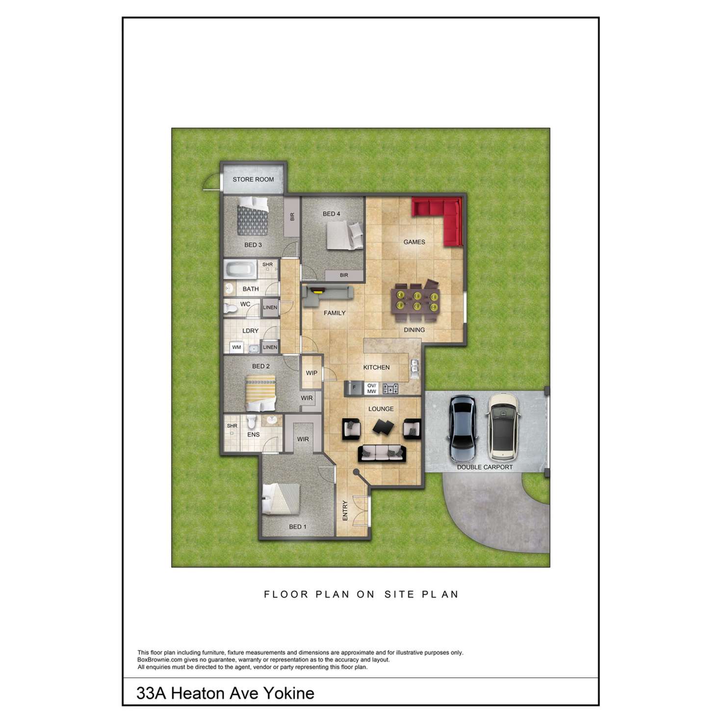 Floorplan of Homely house listing, 33A Heaton Road, Yokine WA 6060