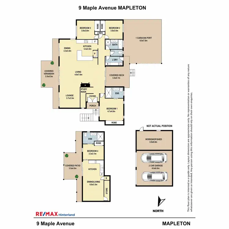 Floorplan of Homely house listing, 9 Maple Avenue, Mapleton QLD 4560