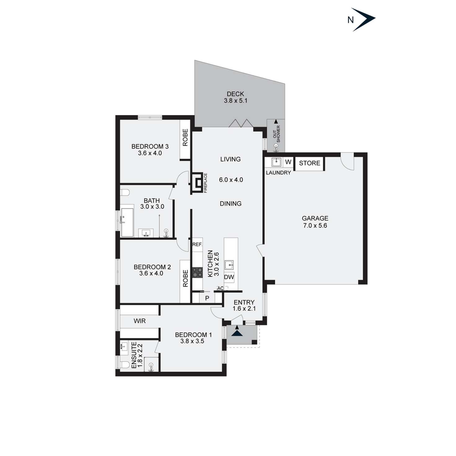 Floorplan of Homely house listing, 2/44 Cootamundra Avenue, Capel Sound VIC 3940