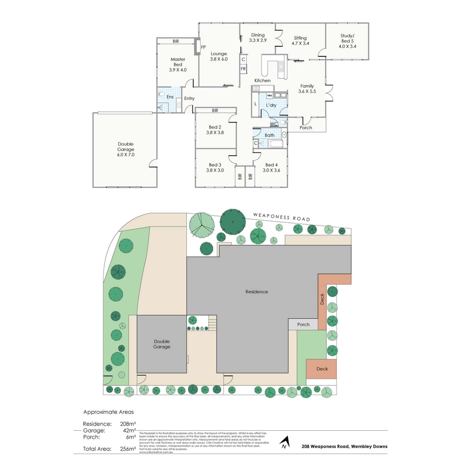 Floorplan of Homely house listing, 208 Weaponess Road, Wembley Downs WA 6019