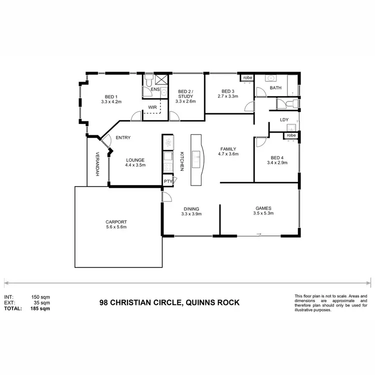 Floorplan of Homely house listing, 98 Christian Circle, Quinns Rocks WA 6030