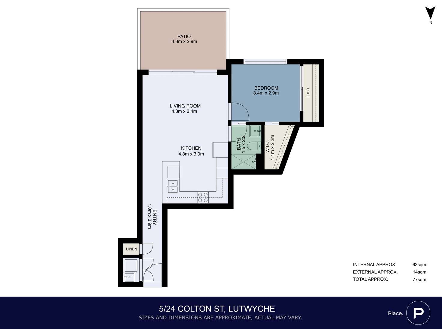 Floorplan of Homely apartment listing, 5/20-24 Colton Avenue, Lutwyche QLD 4030