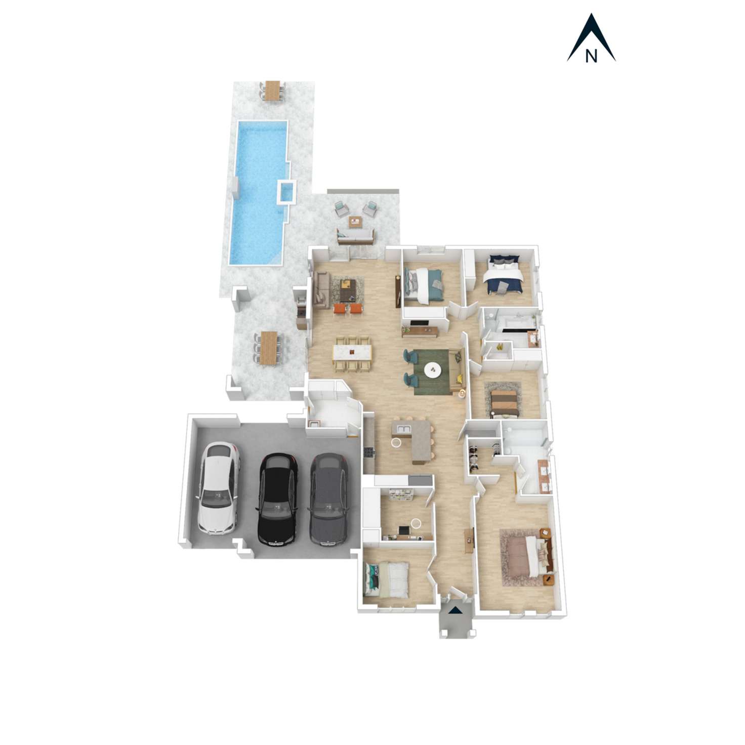 Floorplan of Homely house listing, 15 Crestwood Drive, Rosebud VIC 3939