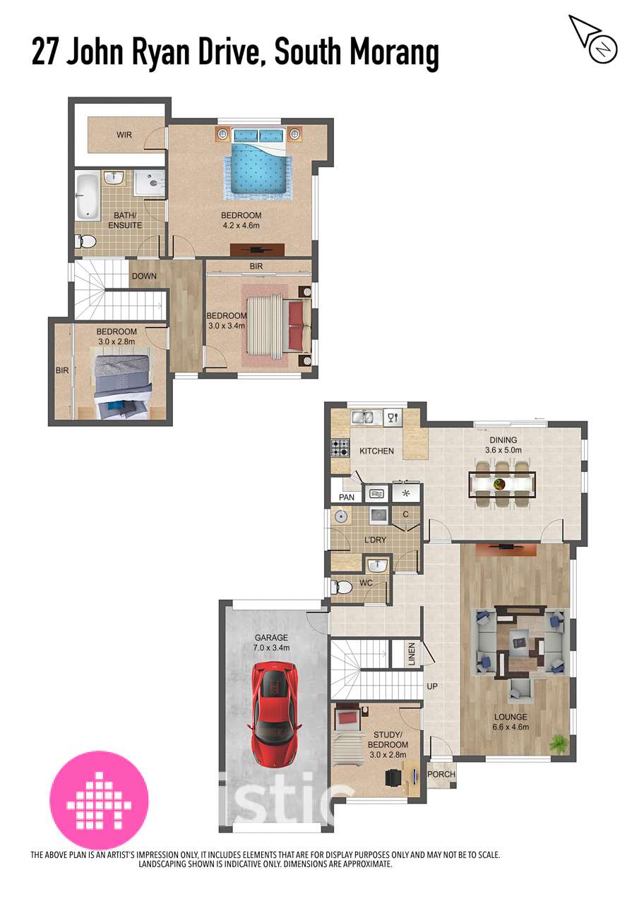 Floorplan of Homely house listing, 27 John Ryan Drive, South Morang VIC 3752