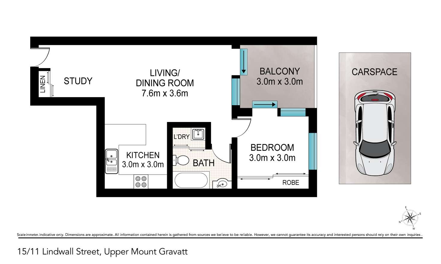 Floorplan of Homely unit listing, 15/11 Lindwall Street, Upper Mount Gravatt QLD 4122