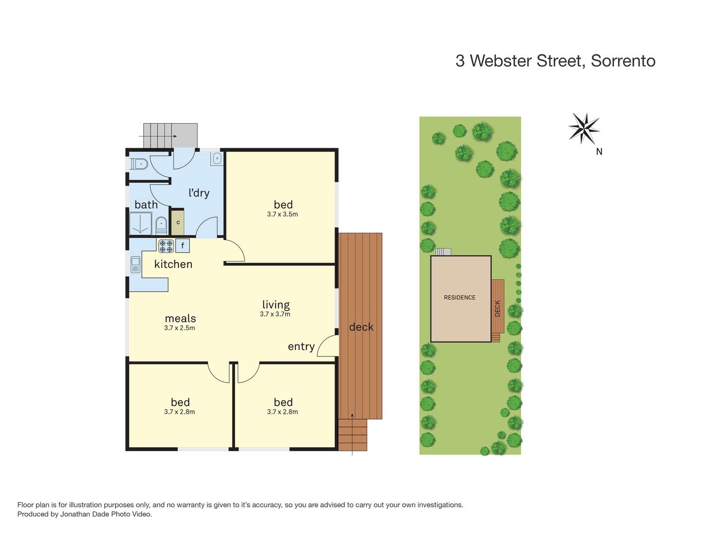Floorplan of Homely house listing, 3 Webster Street, Sorrento VIC 3943