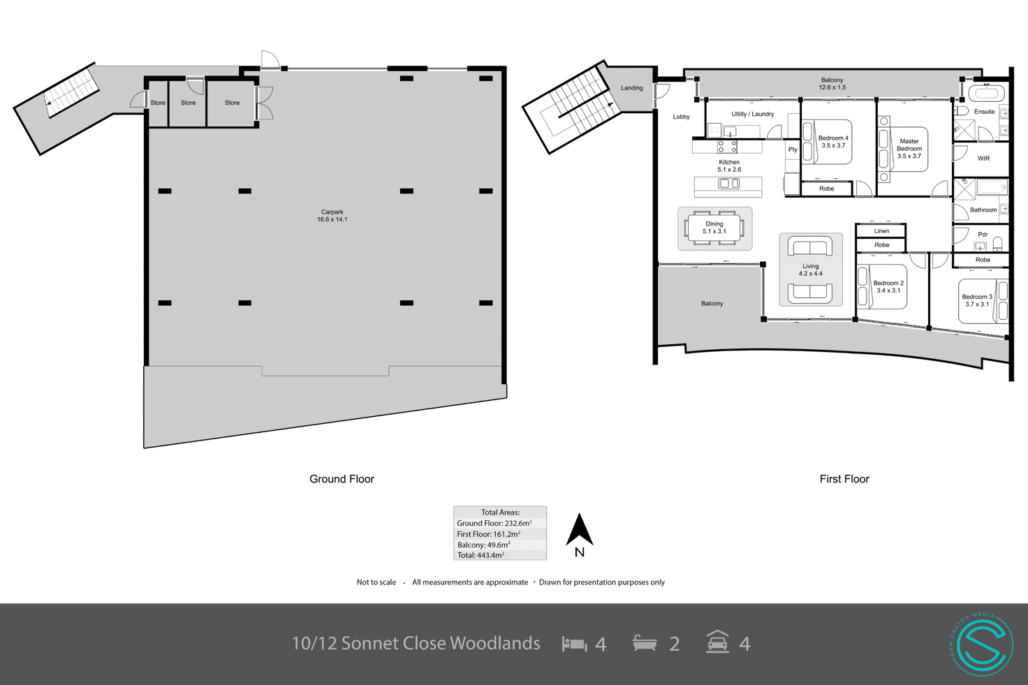 Floorplan of Homely apartment listing, 10/12 Sonnet Close, Woodlands WA 6018