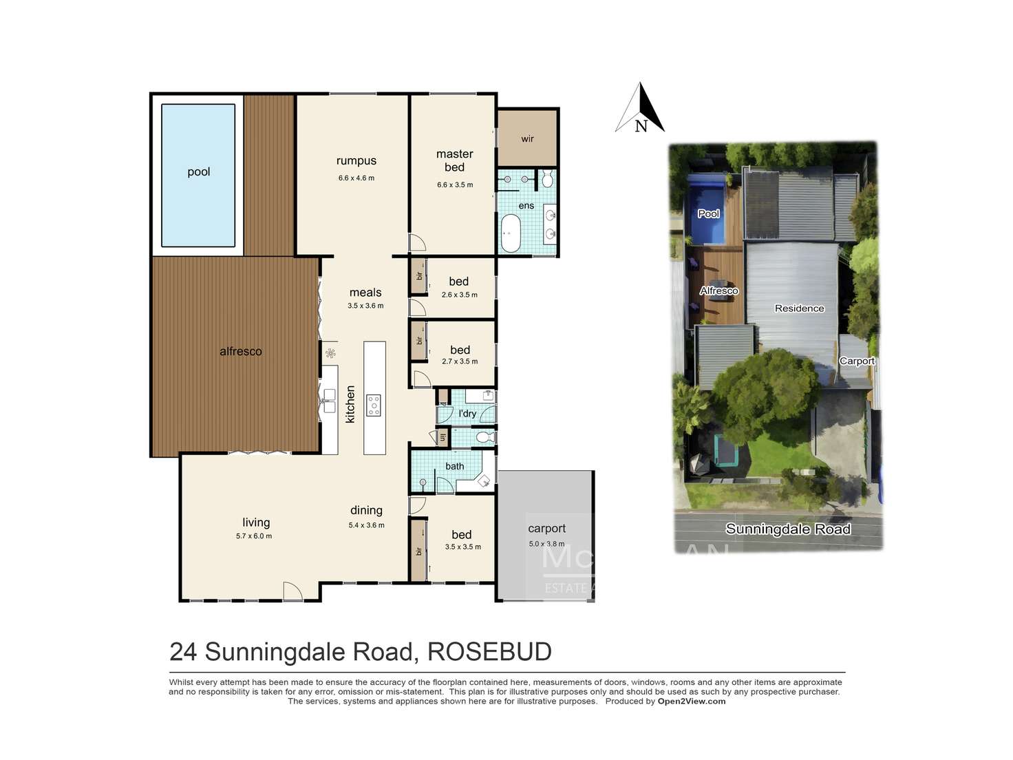 Floorplan of Homely house listing, 24 Sunningdale Road, Rosebud VIC 3939