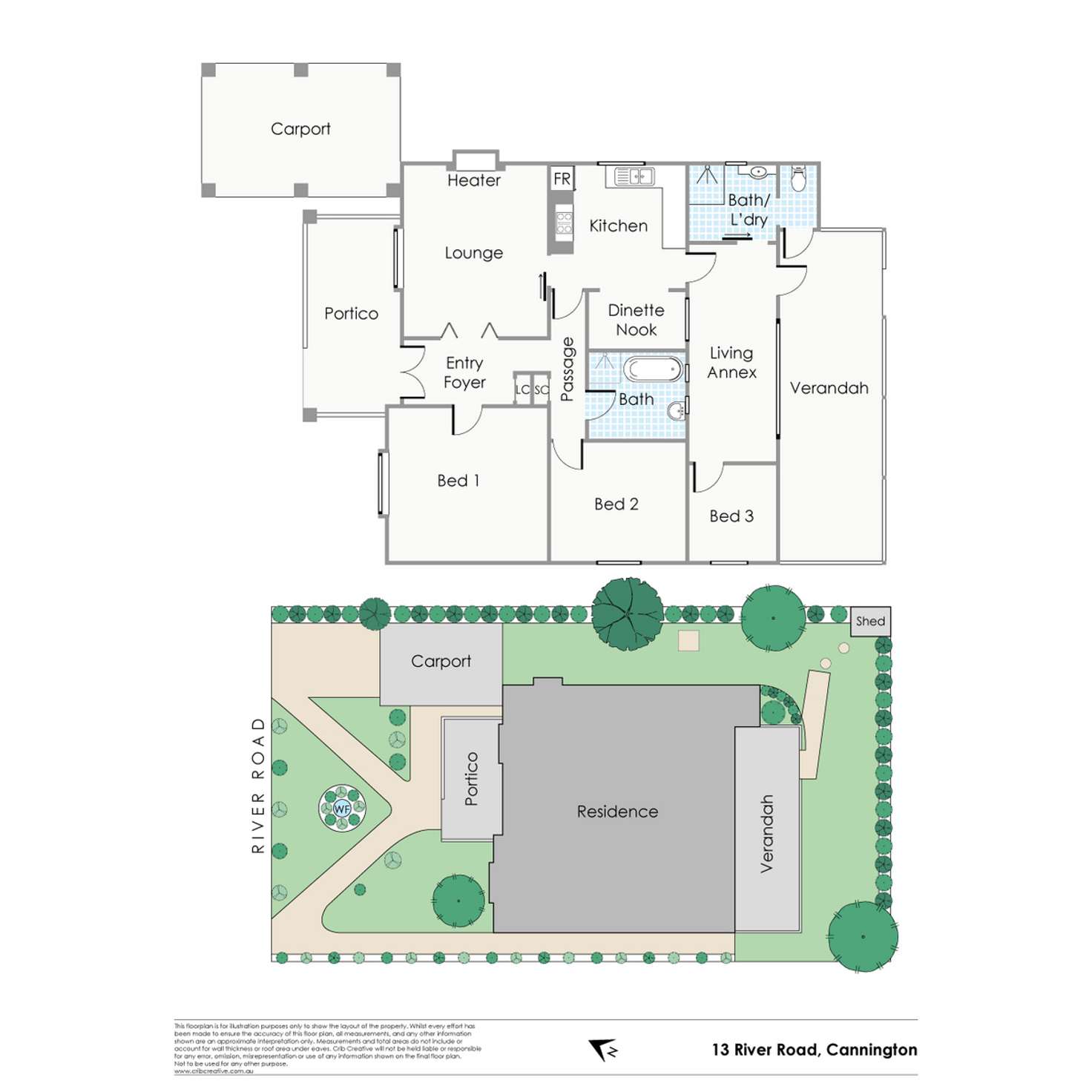 Floorplan of Homely house listing, 13 River Road, Cannington WA 6107