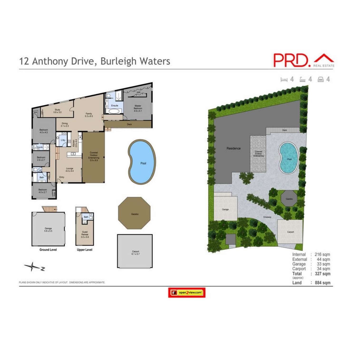 Floorplan of Homely house listing, 12 Anthony Drive, Burleigh Waters QLD 4220