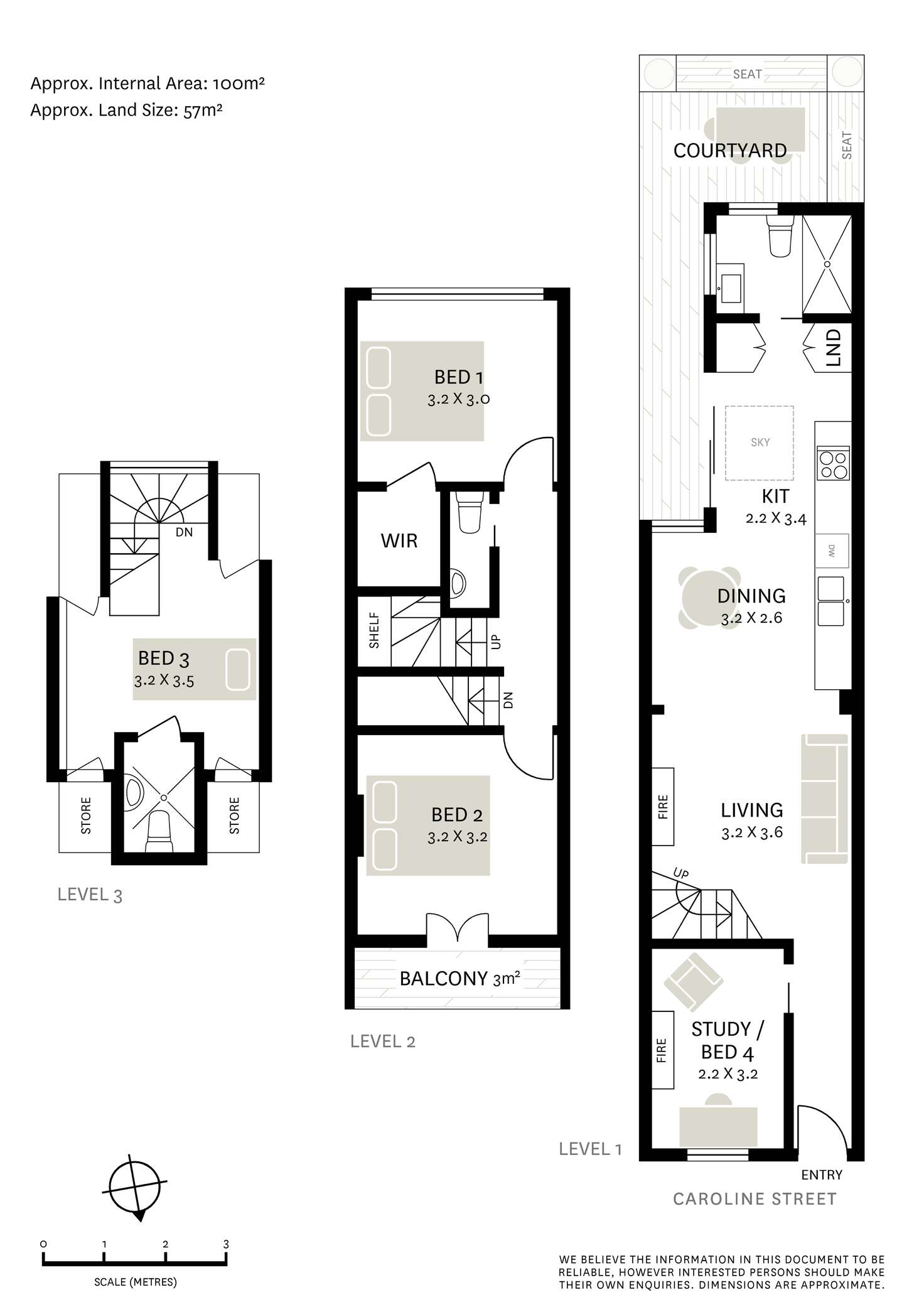 Floorplan of Homely terrace listing, 43 Caroline Street, Redfern NSW 2016