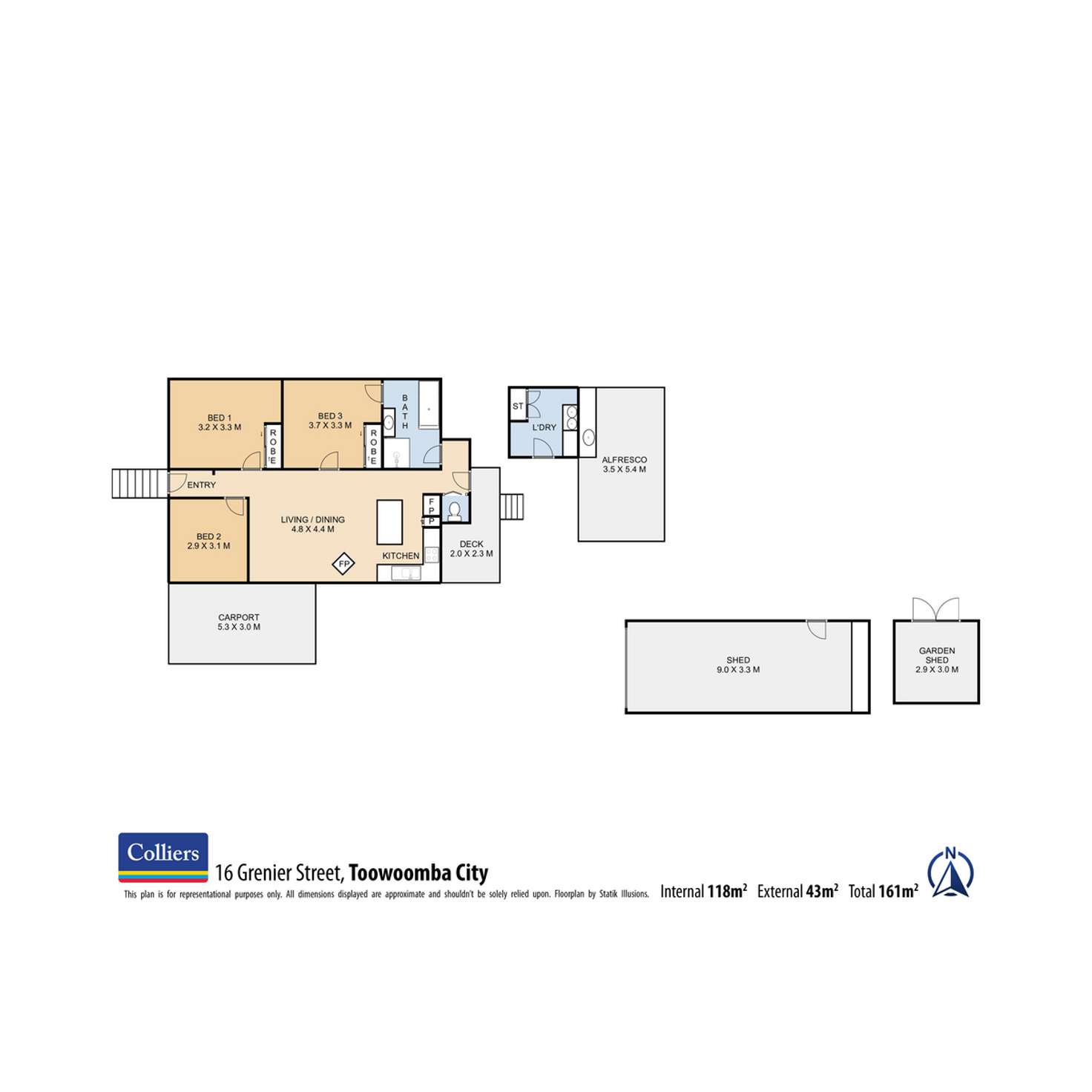 Floorplan of Homely house listing, 16 Grenier Street, Toowoomba City QLD 4350