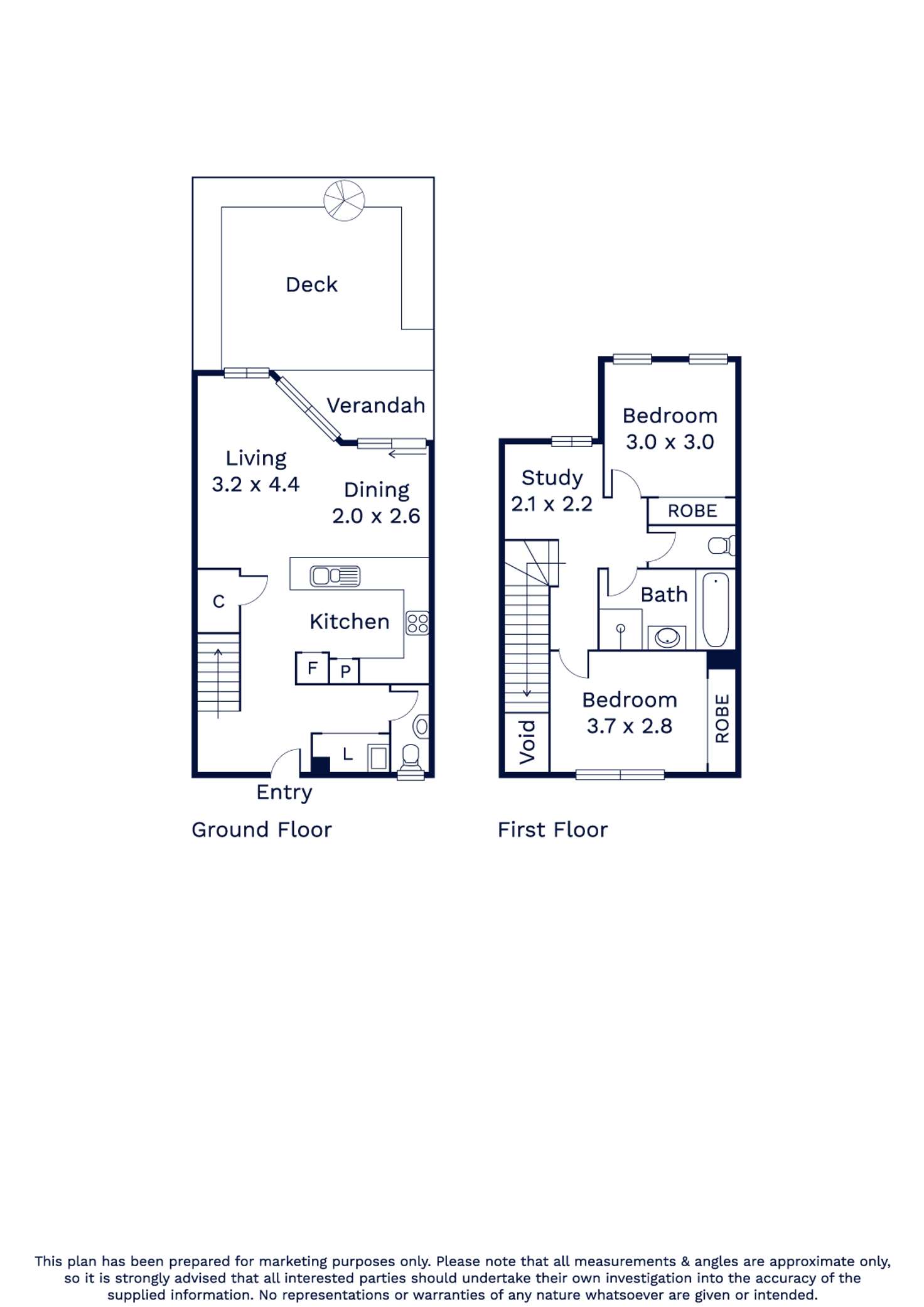 Floorplan of Homely townhouse listing, 18/2 Newmarket Way, Flemington VIC 3031