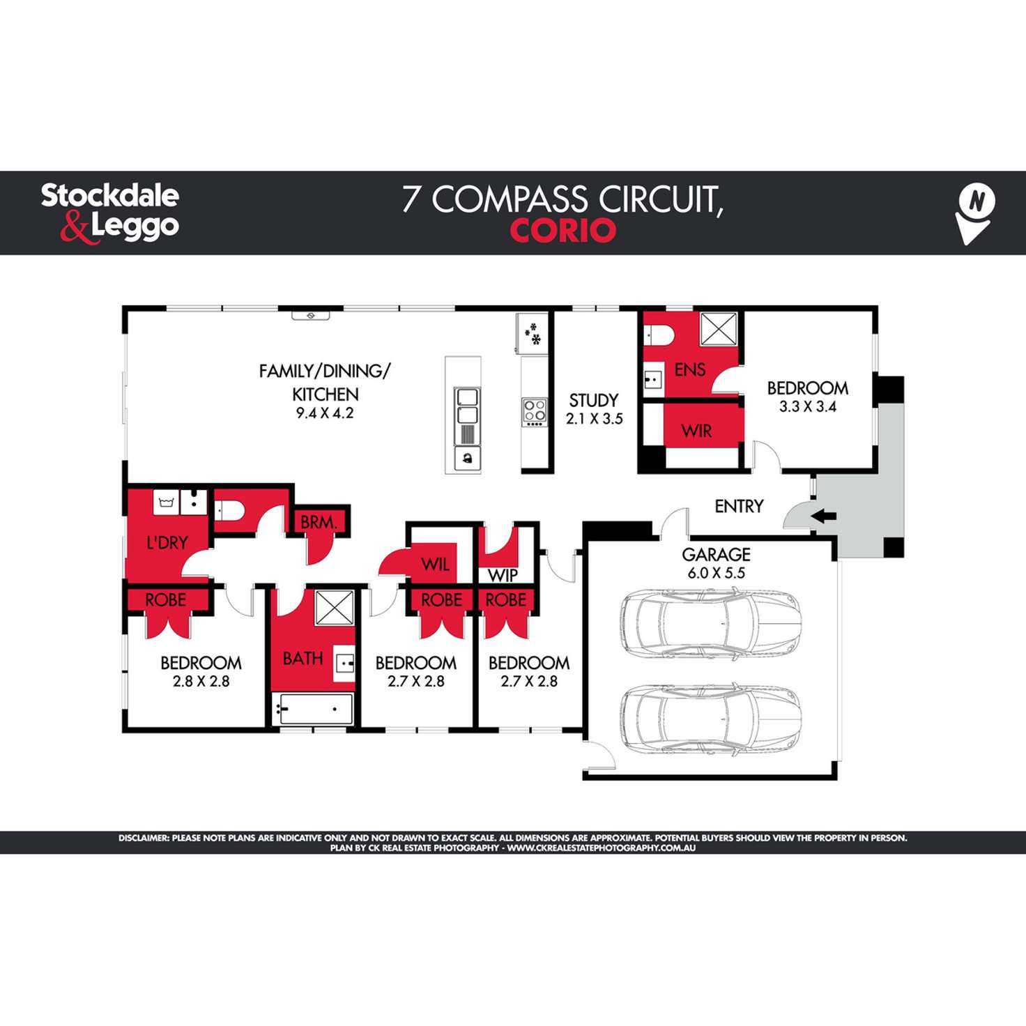 Floorplan of Homely house listing, 7 Compass Circuit, Corio VIC 3214