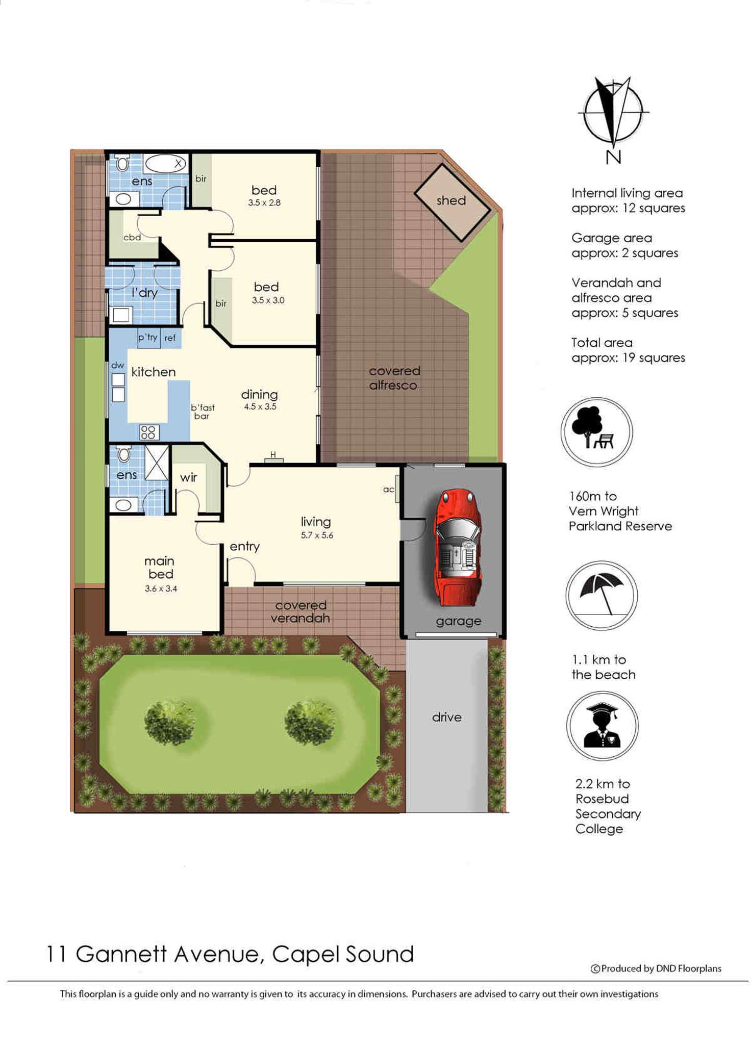 Floorplan of Homely house listing, 11 Gannett Avenue, Capel Sound VIC 3940