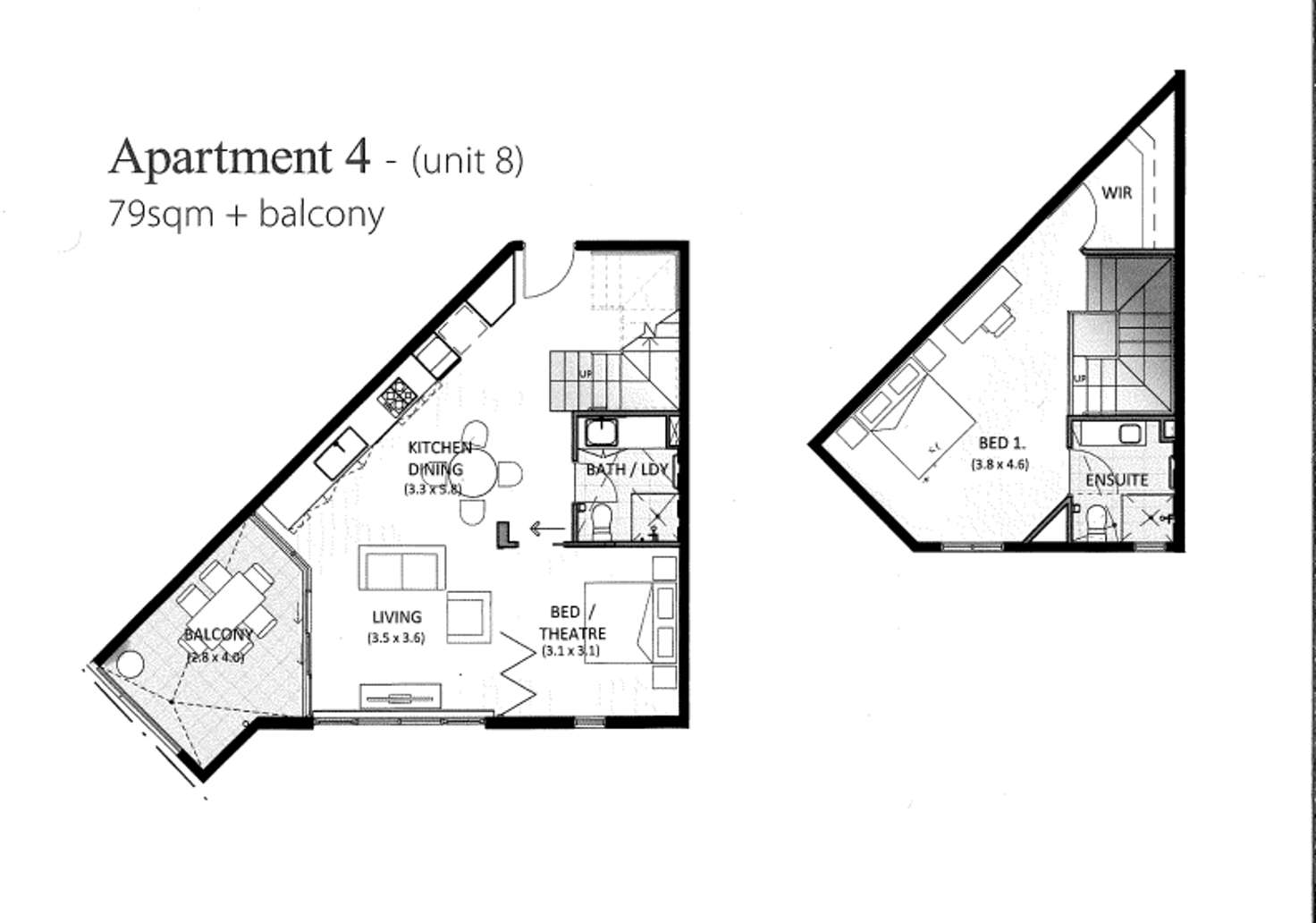 Floorplan of Homely unit listing, 8/2 Downey Drive, Como WA 6152