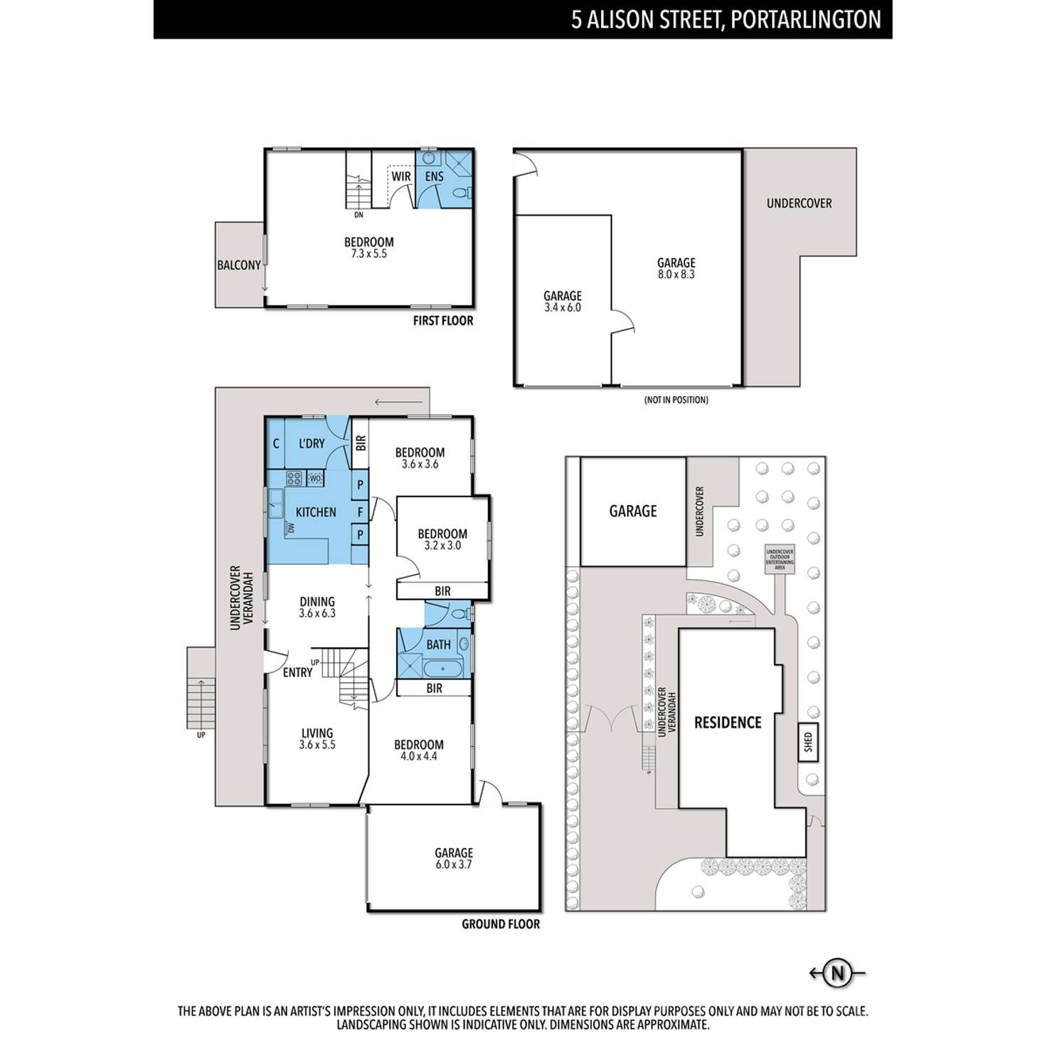 Floorplan of Homely house listing, 5 Alison Street, Portarlington VIC 3223
