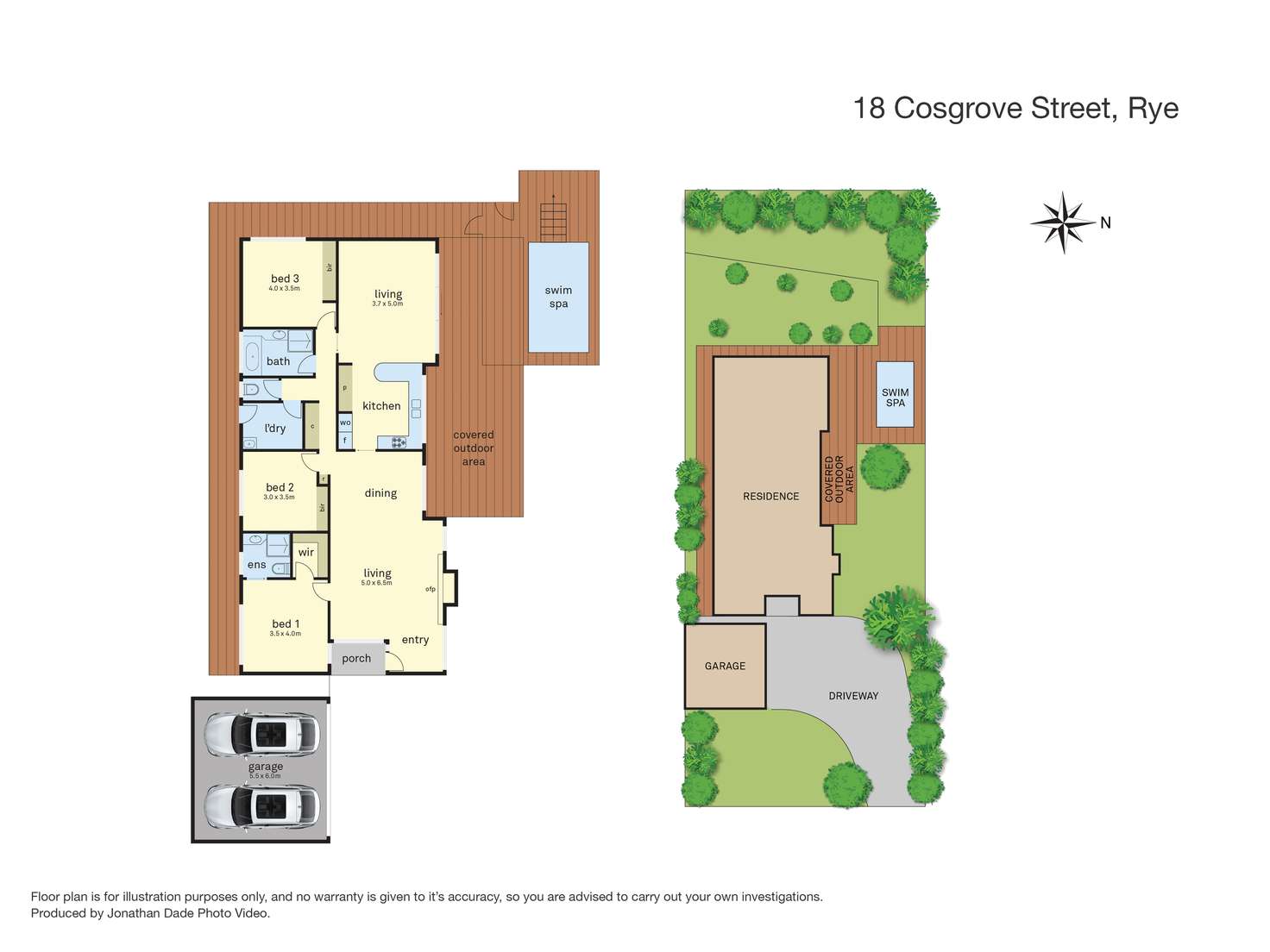Floorplan of Homely house listing, 18 Cosgrove Street, Rye VIC 3941