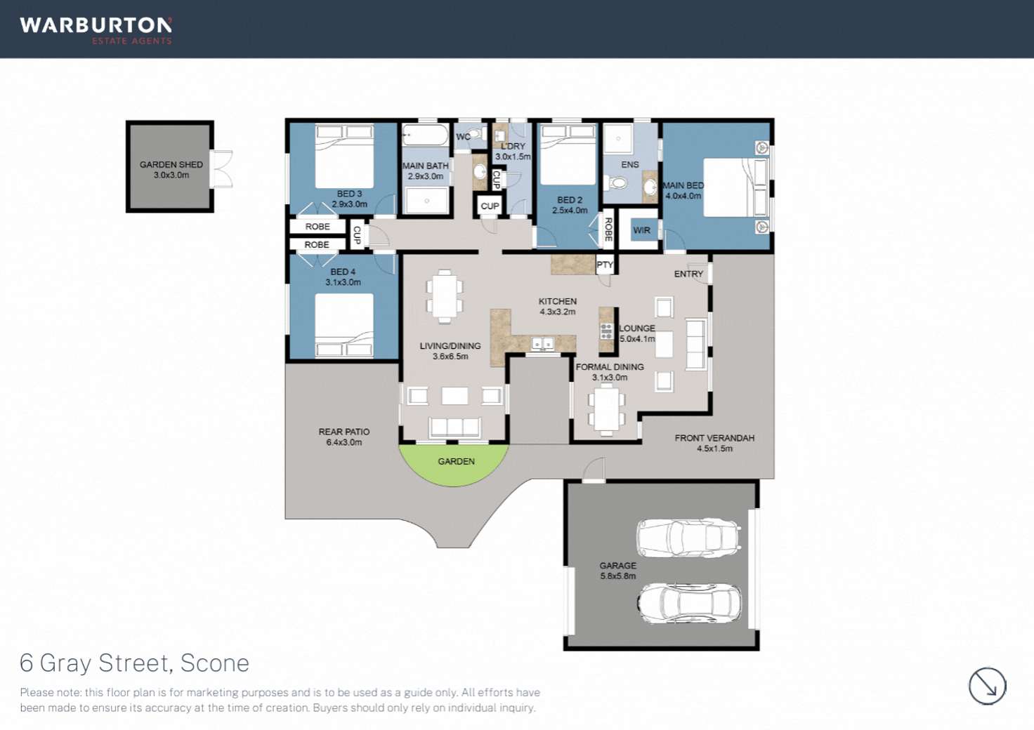 Floorplan of Homely house listing, 6 Gray Street, Scone NSW 2337