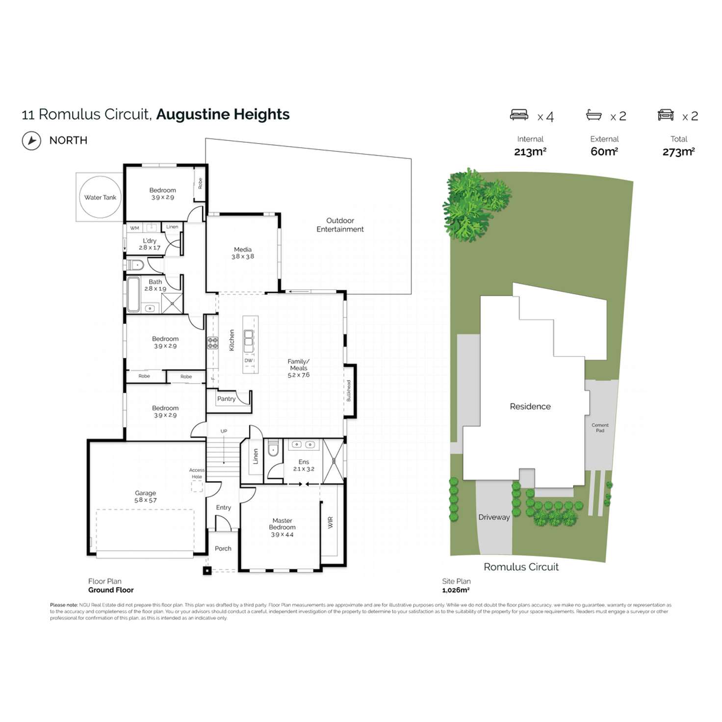 Floorplan of Homely house listing, 11 Romulus Circuit, Augustine Heights QLD 4300