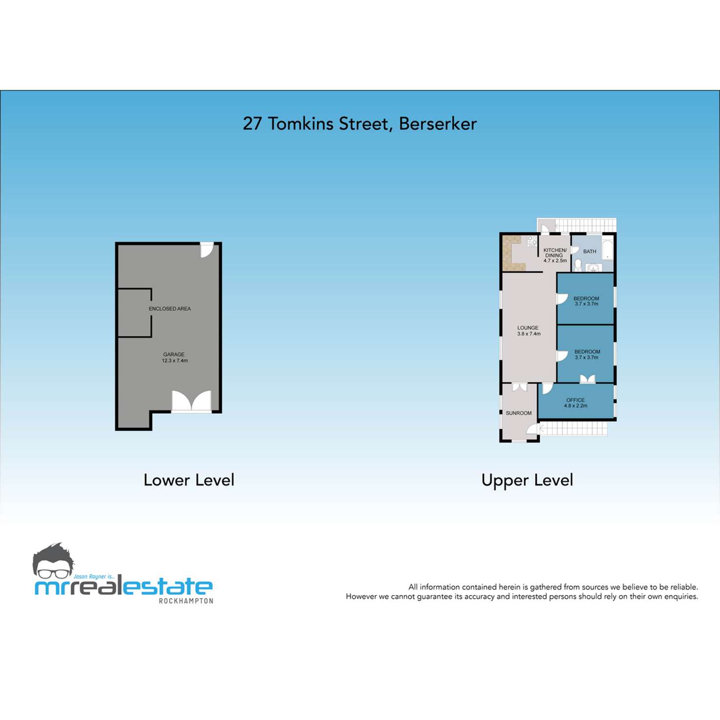 Floorplan of Homely house listing, 27 Tomkins Street, Berserker QLD 4701