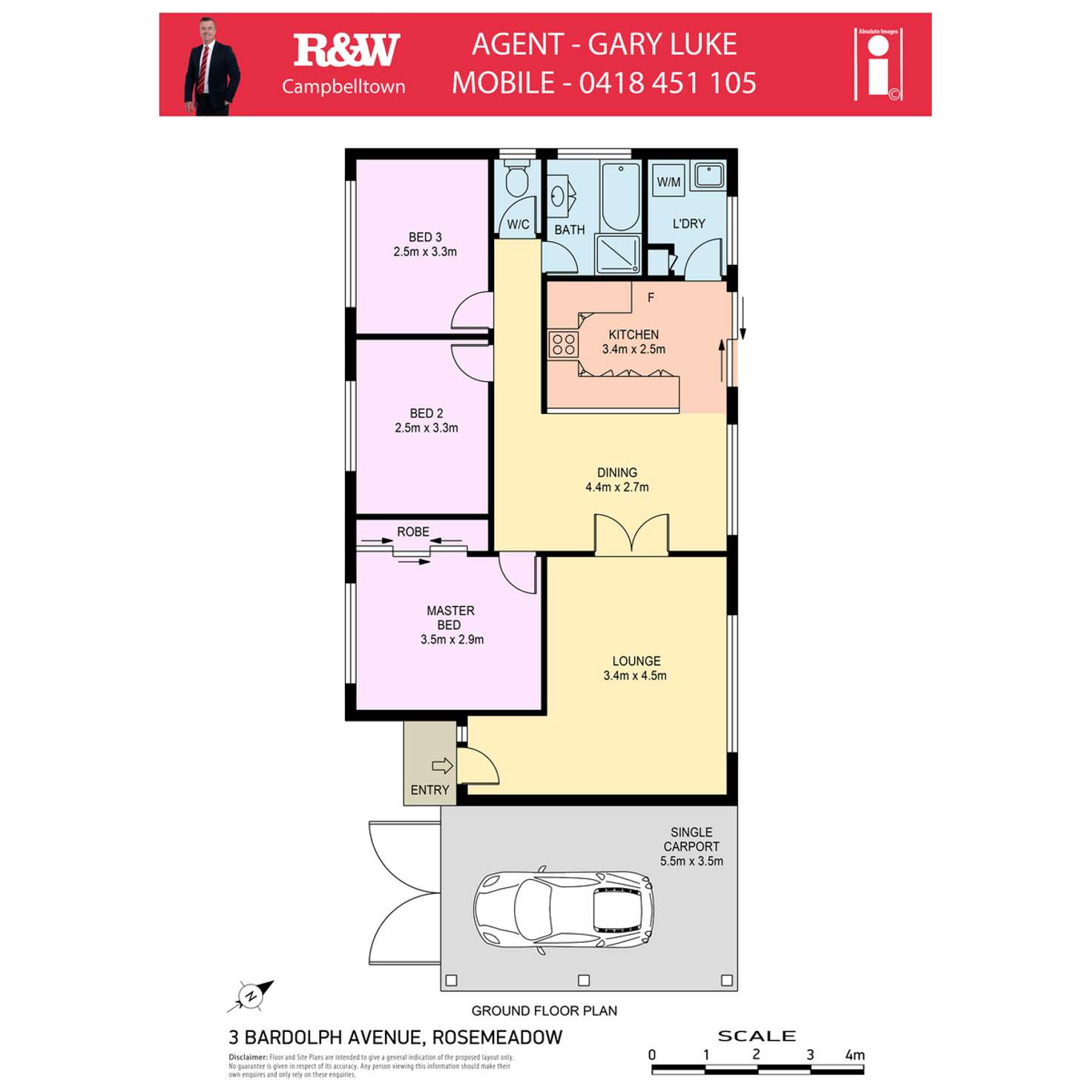 Floorplan of Homely house listing, 3 Bardolph Avenue, Rosemeadow NSW 2560