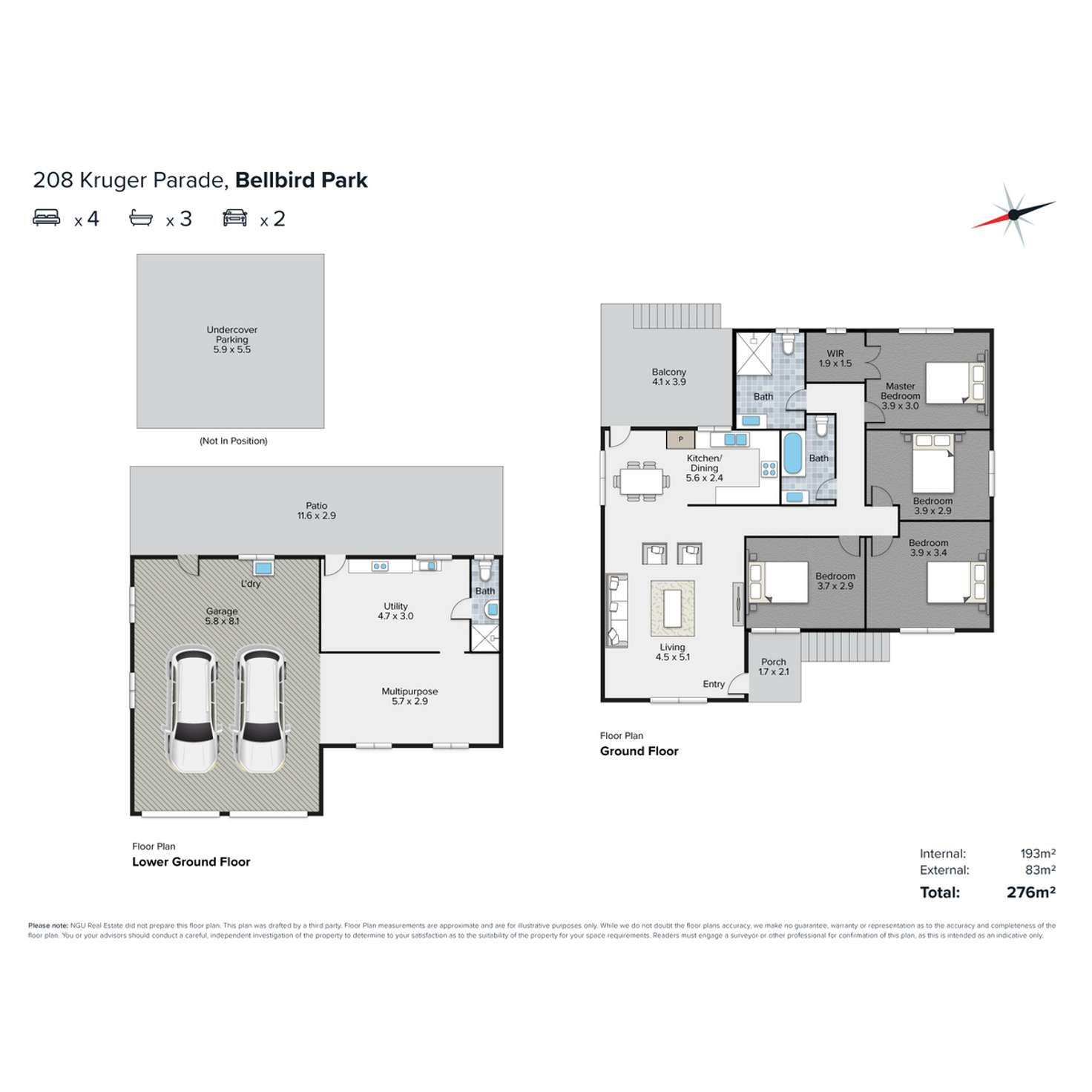 Floorplan of Homely house listing, 208 Kruger Parade, Bellbird Park QLD 4300