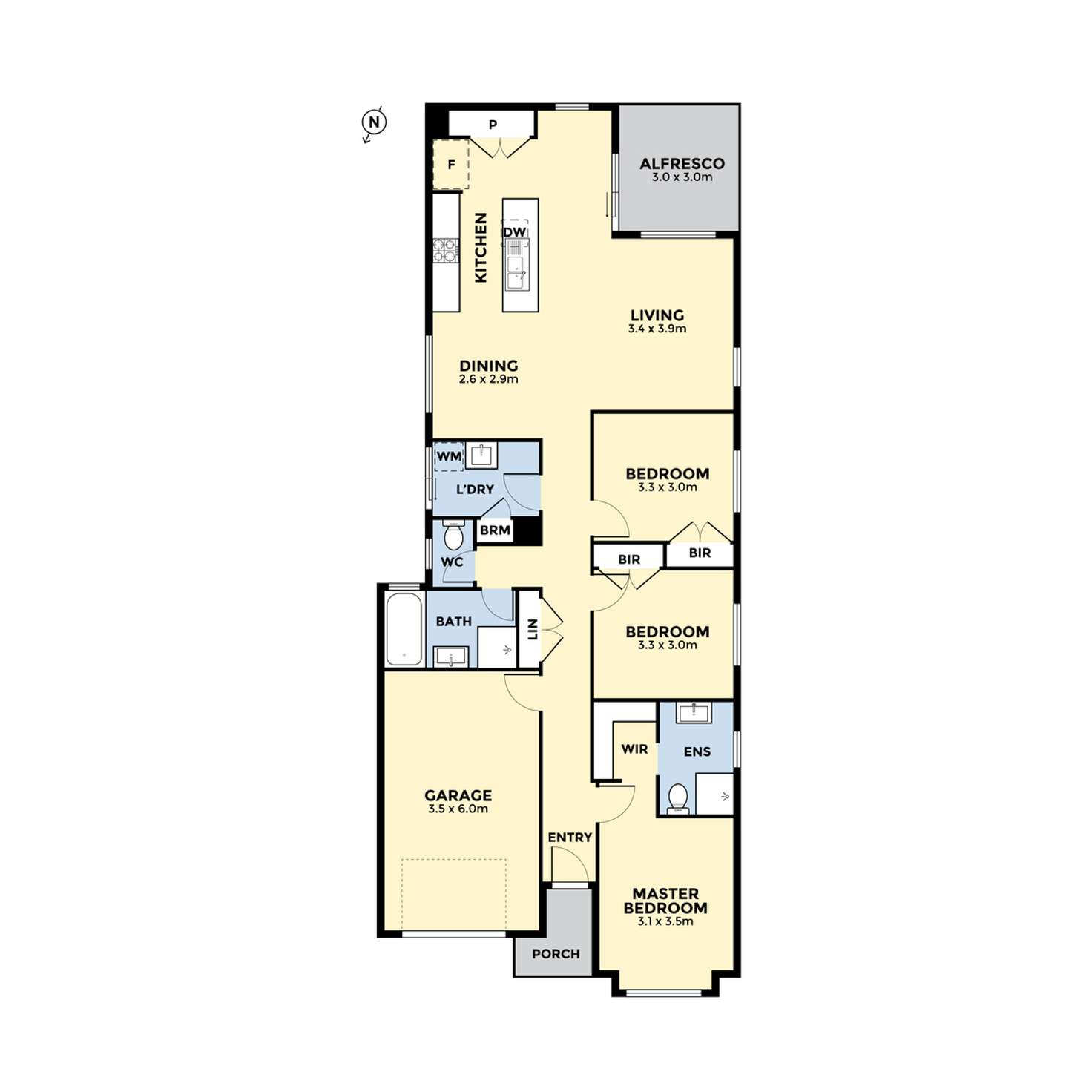 Floorplan of Homely house listing, 22 Polaris Circuit, Williams Landing VIC 3027
