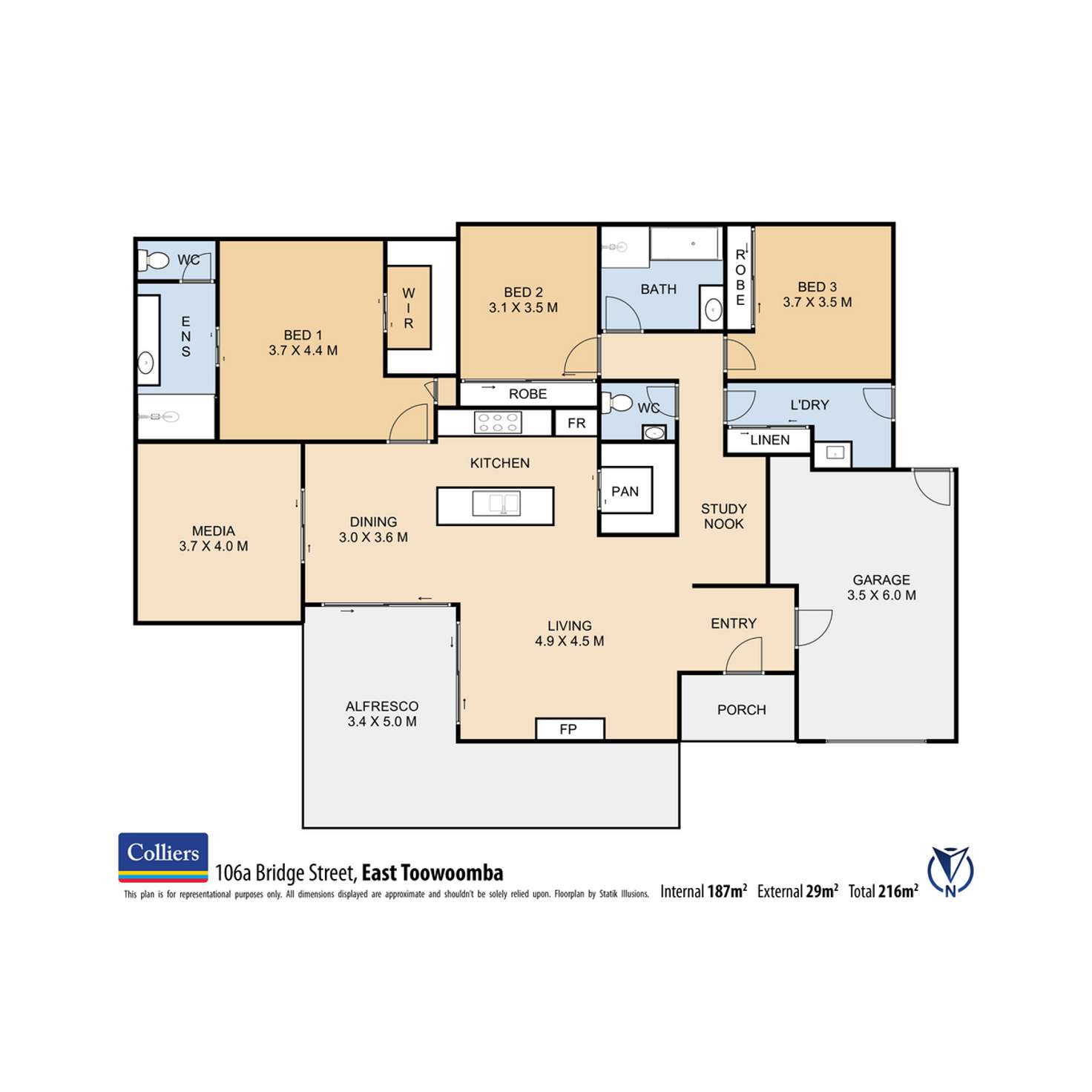 Floorplan of Homely house listing, 106A Bridge Street, East Toowoomba QLD 4350