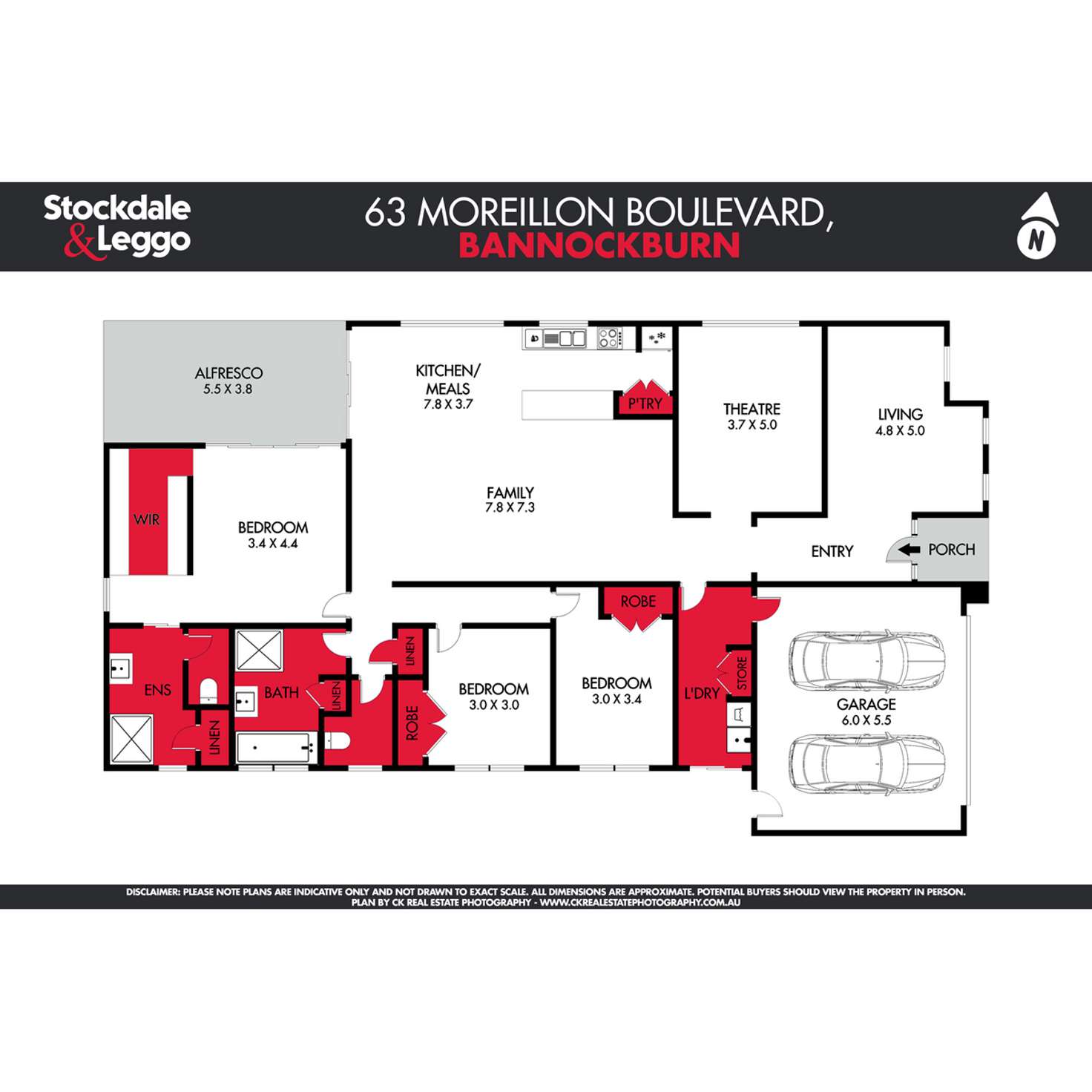 Floorplan of Homely house listing, 63 Moreillon Boulevard, Bannockburn VIC 3331