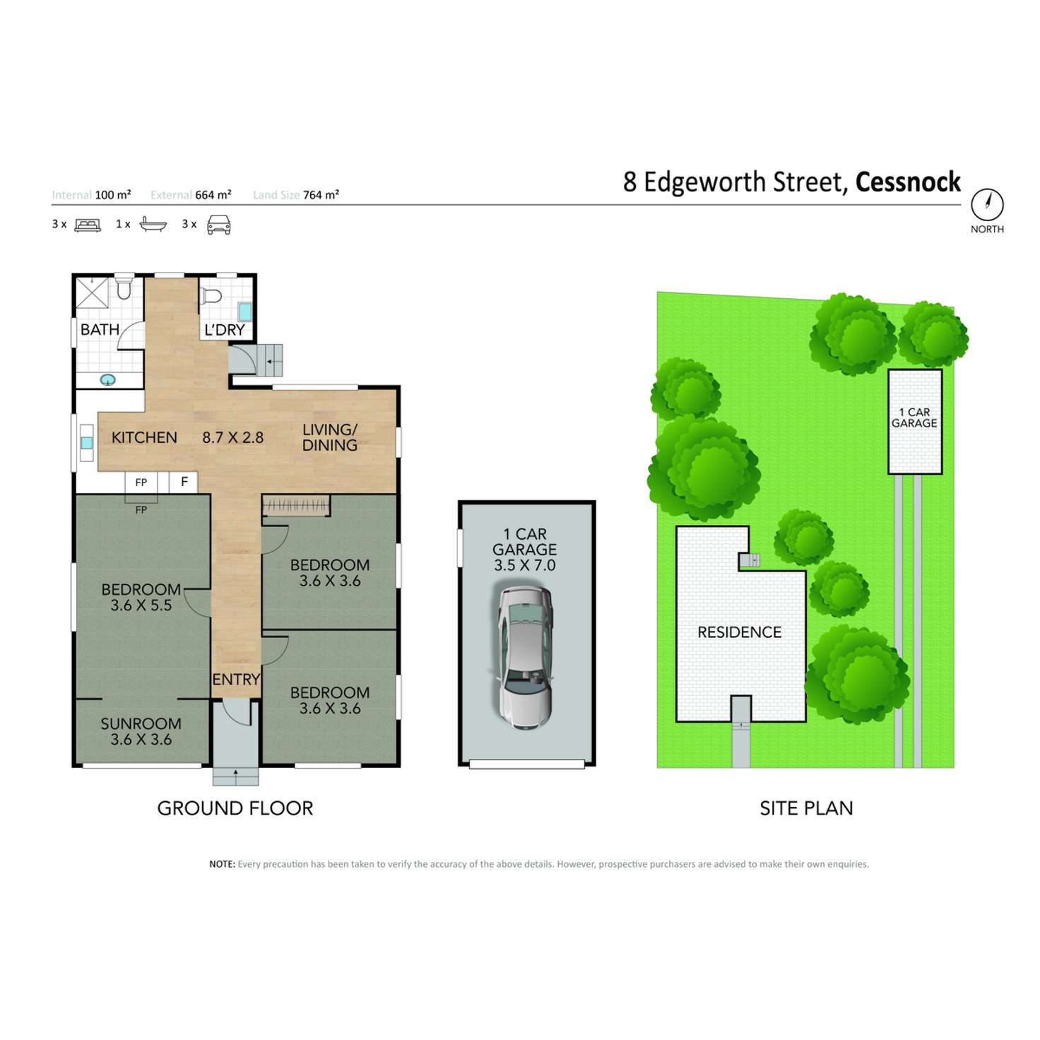 Floorplan of Homely house listing, 8 Edgeworth Street, Cessnock NSW 2325