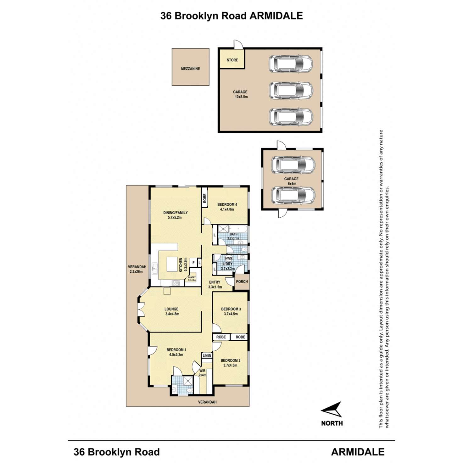 Floorplan of Homely house listing, 36 Brooklyn Road, Armidale NSW 2350