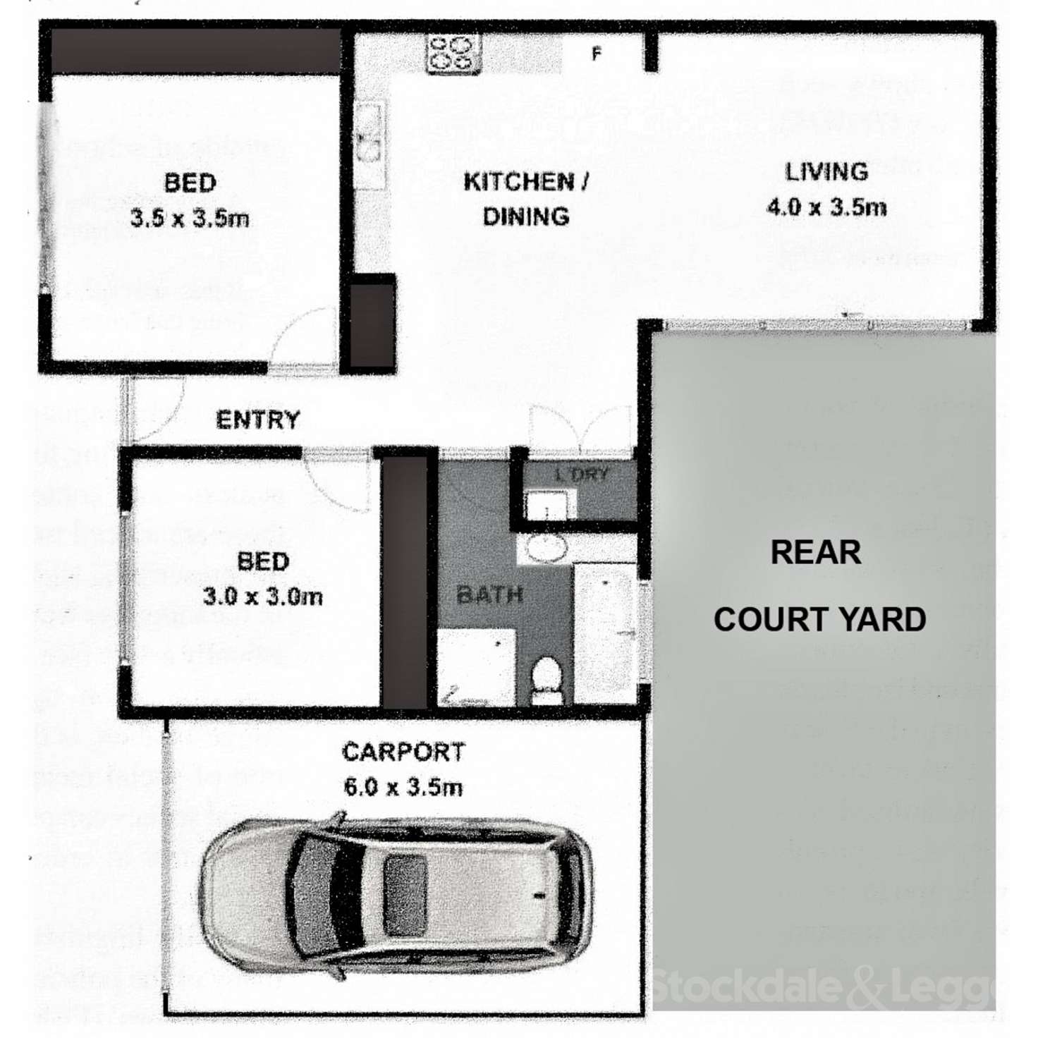 Floorplan of Homely unit listing, 3/158 Willis Street, Portarlington VIC 3223