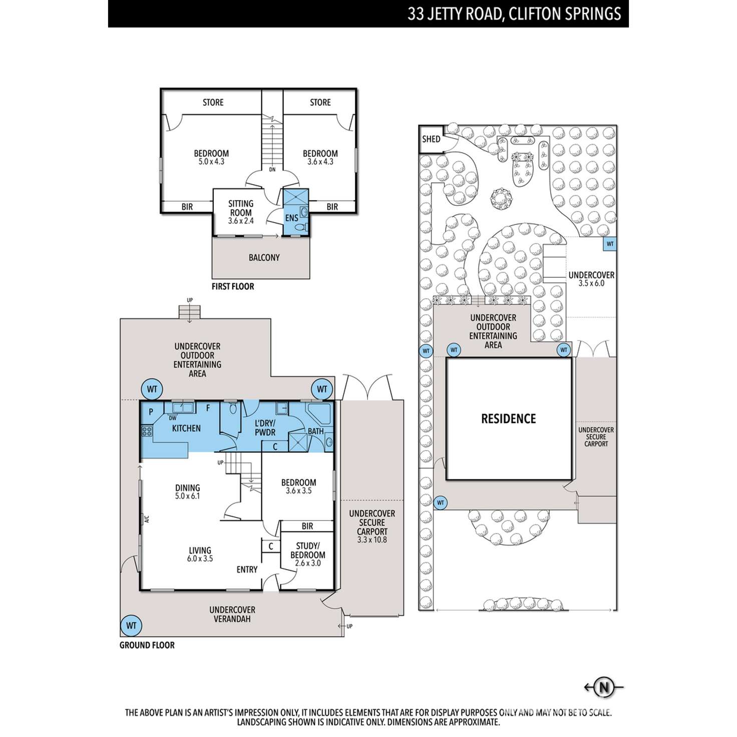 Floorplan of Homely house listing, 33 Jetty Road, Clifton Springs VIC 3222