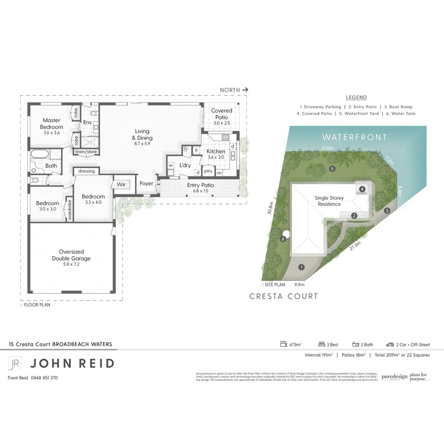 Floorplan of Homely house listing, 15 Cresta Court, Broadbeach Waters QLD 4218