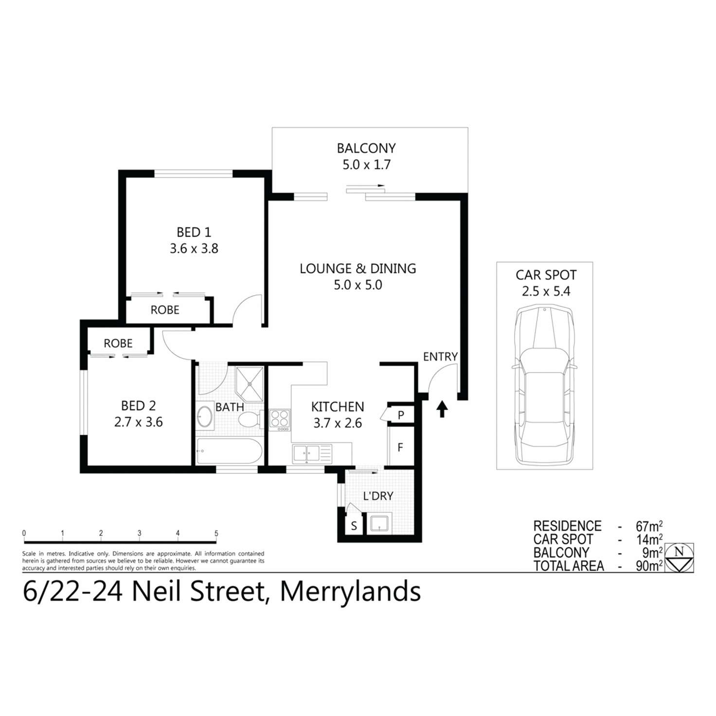 Floorplan of Homely apartment listing, 6/22-24 Neil Street, Merrylands NSW 2160