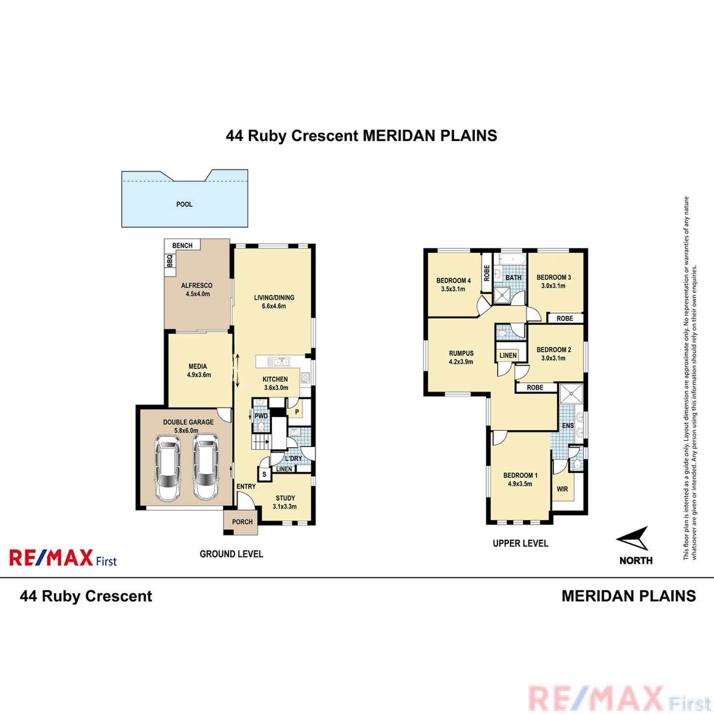 Floorplan of Homely house listing, 44 Ruby Crescent, Meridan Plains QLD 4551