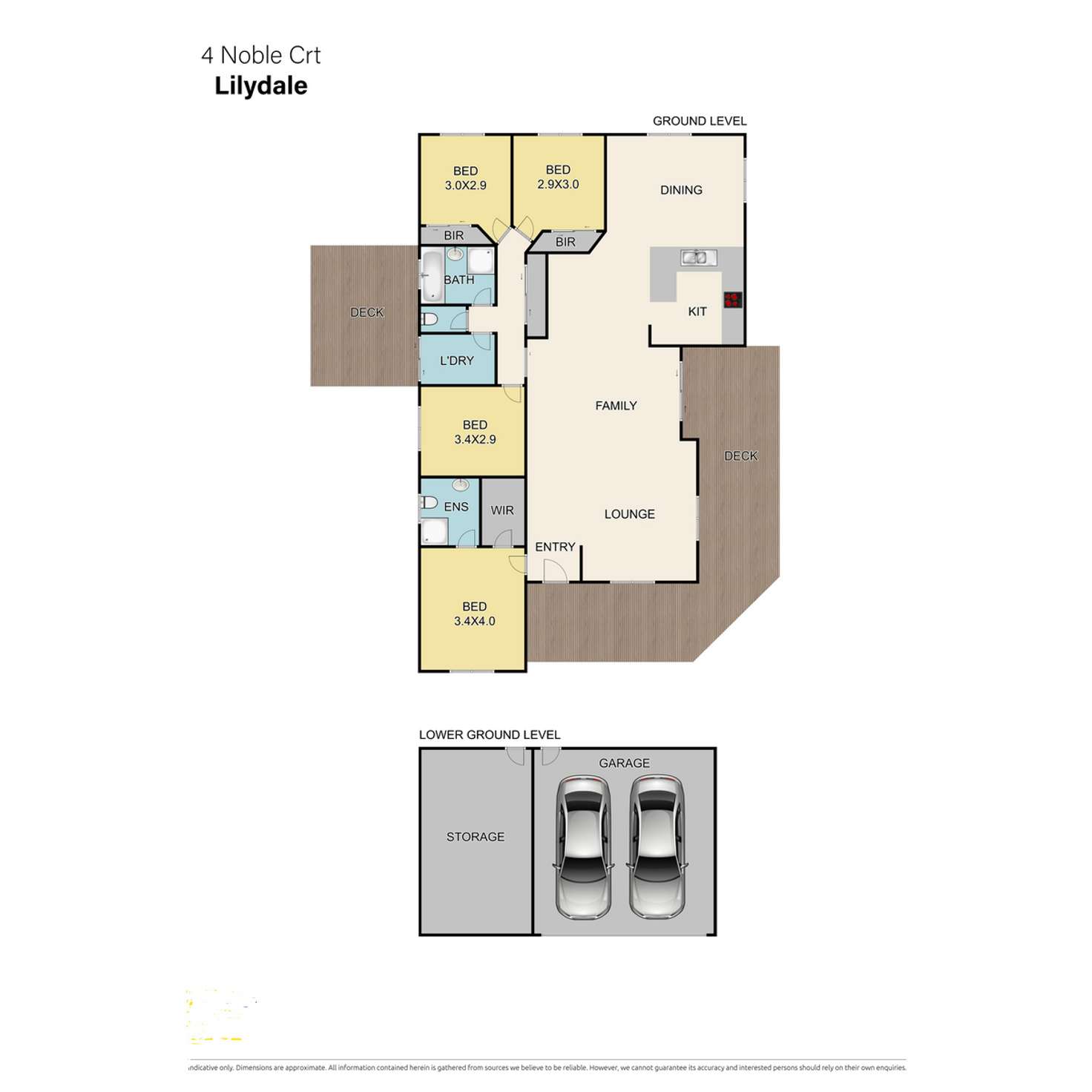 Floorplan of Homely house listing, 4 Noble Court, Lilydale VIC 3140