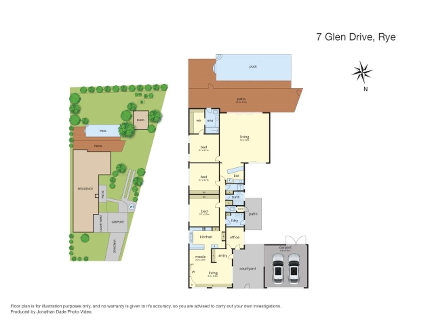 Floorplan of Homely house listing, 7 Glen Drive, Rye VIC 3941