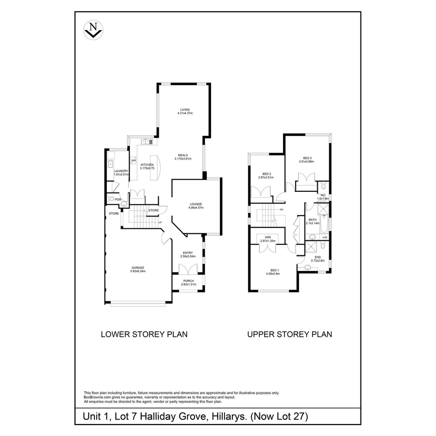 Floorplan of Homely townhouse listing, 23 Halliday Grove, Hillarys WA 6025