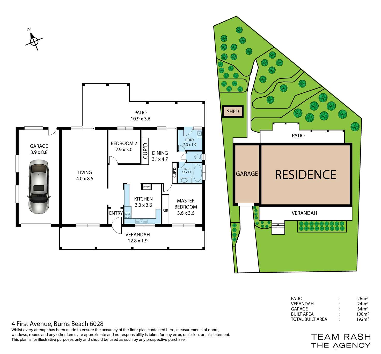 Floorplan of Homely house listing, 4 First Avenue, Burns Beach WA 6028