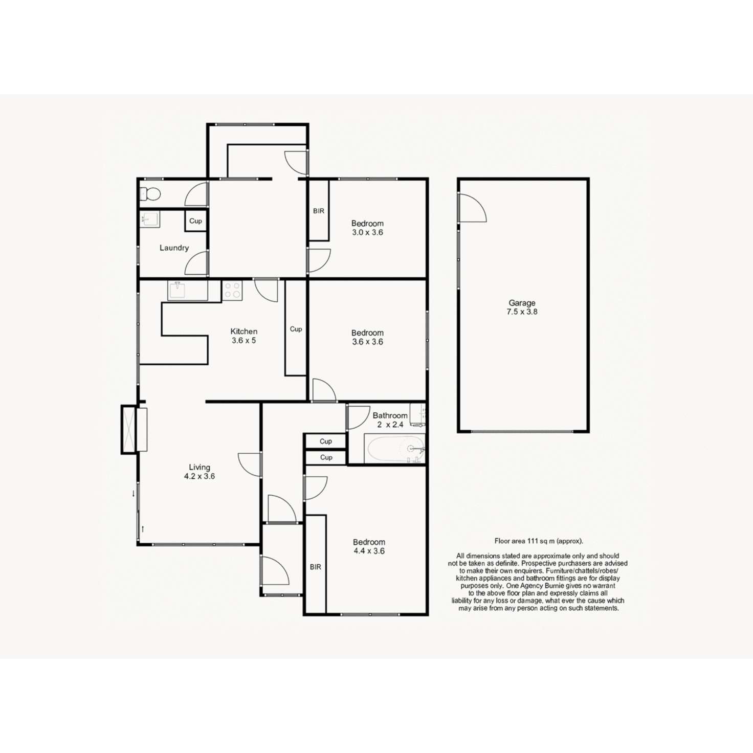 Floorplan of Homely house listing, 49 Stirling Street, Hillcrest TAS 7320