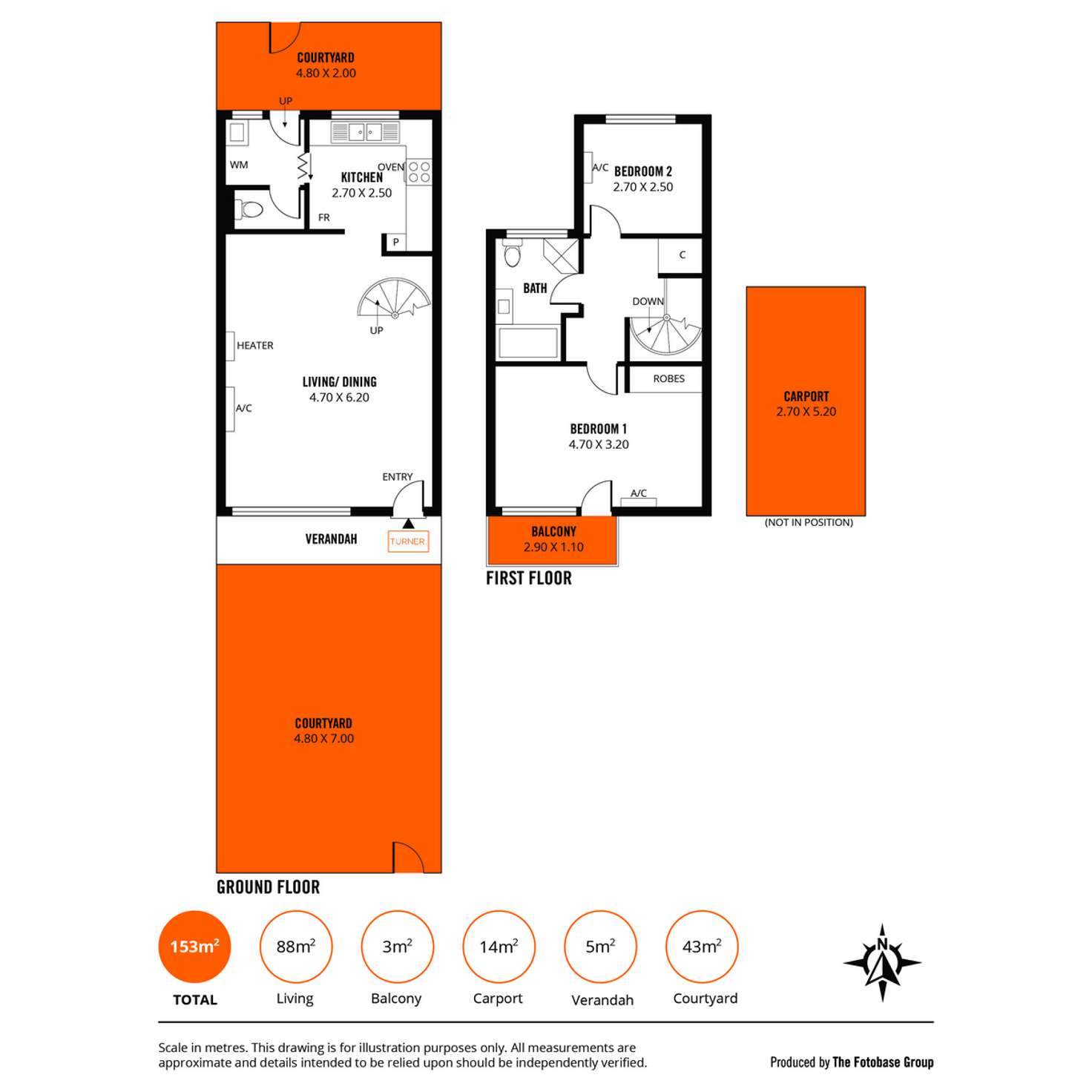 Floorplan of Homely townhouse listing, 9/61-63 King William Road, Unley SA 5061