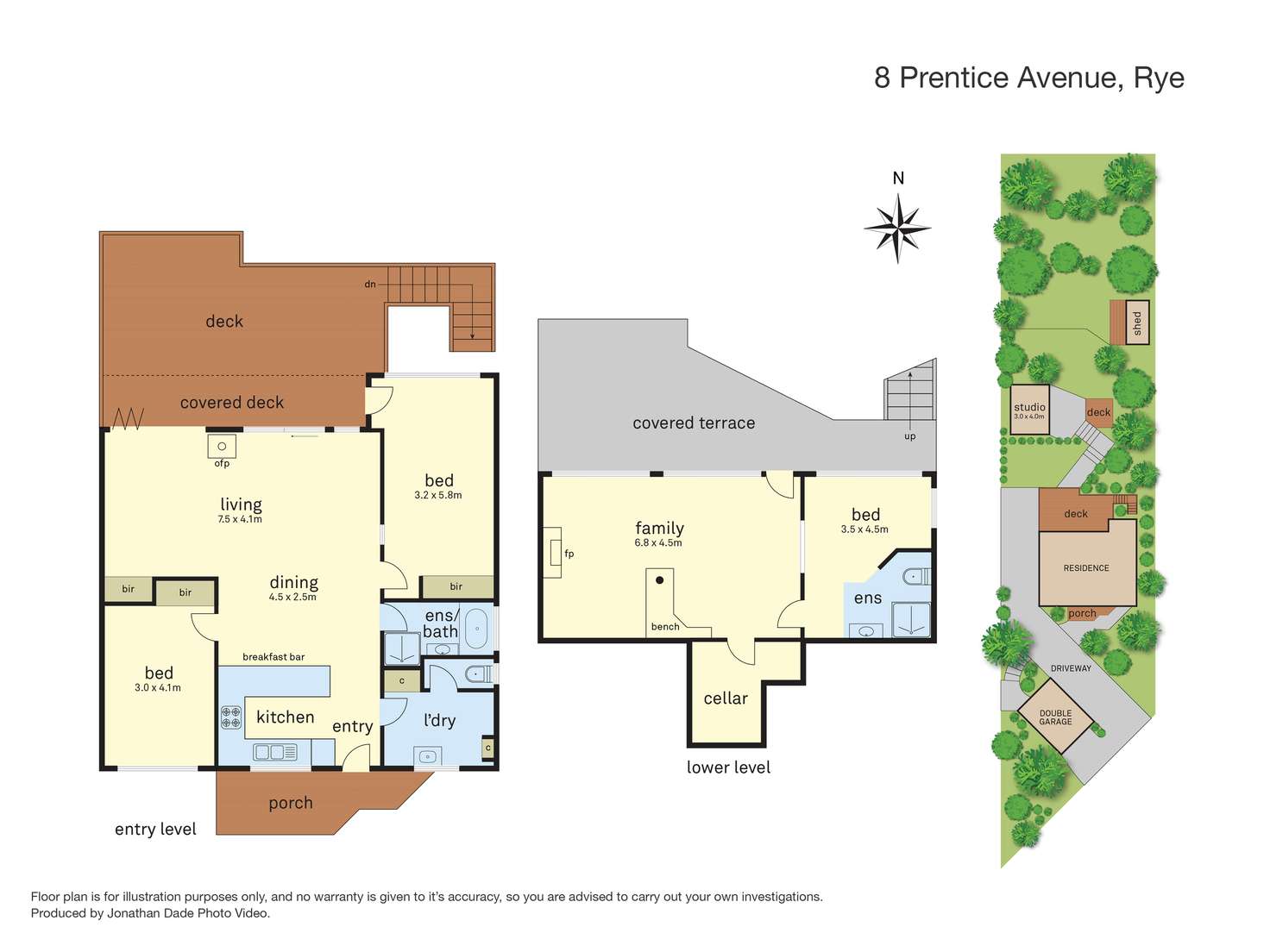 Floorplan of Homely house listing, 8 Prentice Avenue, Rye VIC 3941